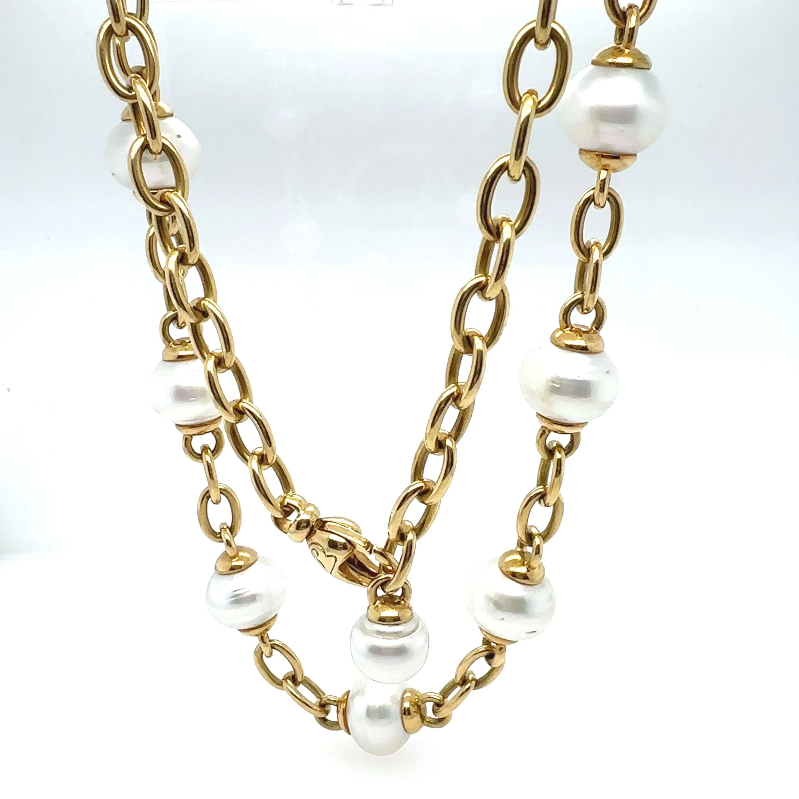 Paspaley 18ct Yellow Gold Pearl Necklace 73.3g - Image 3
