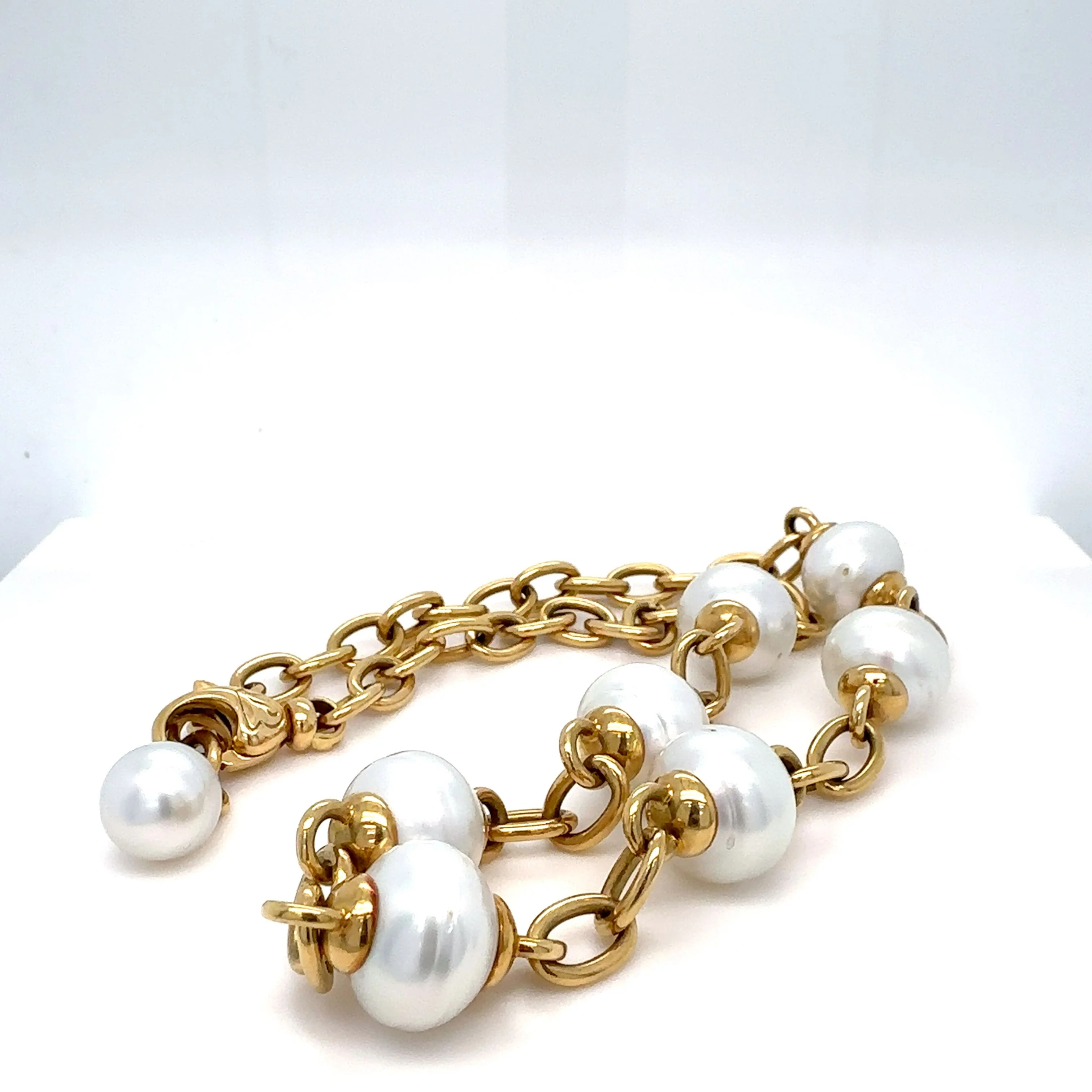 Paspaley 18ct Yellow Gold Pearl Necklace 73.3g - Image 4
