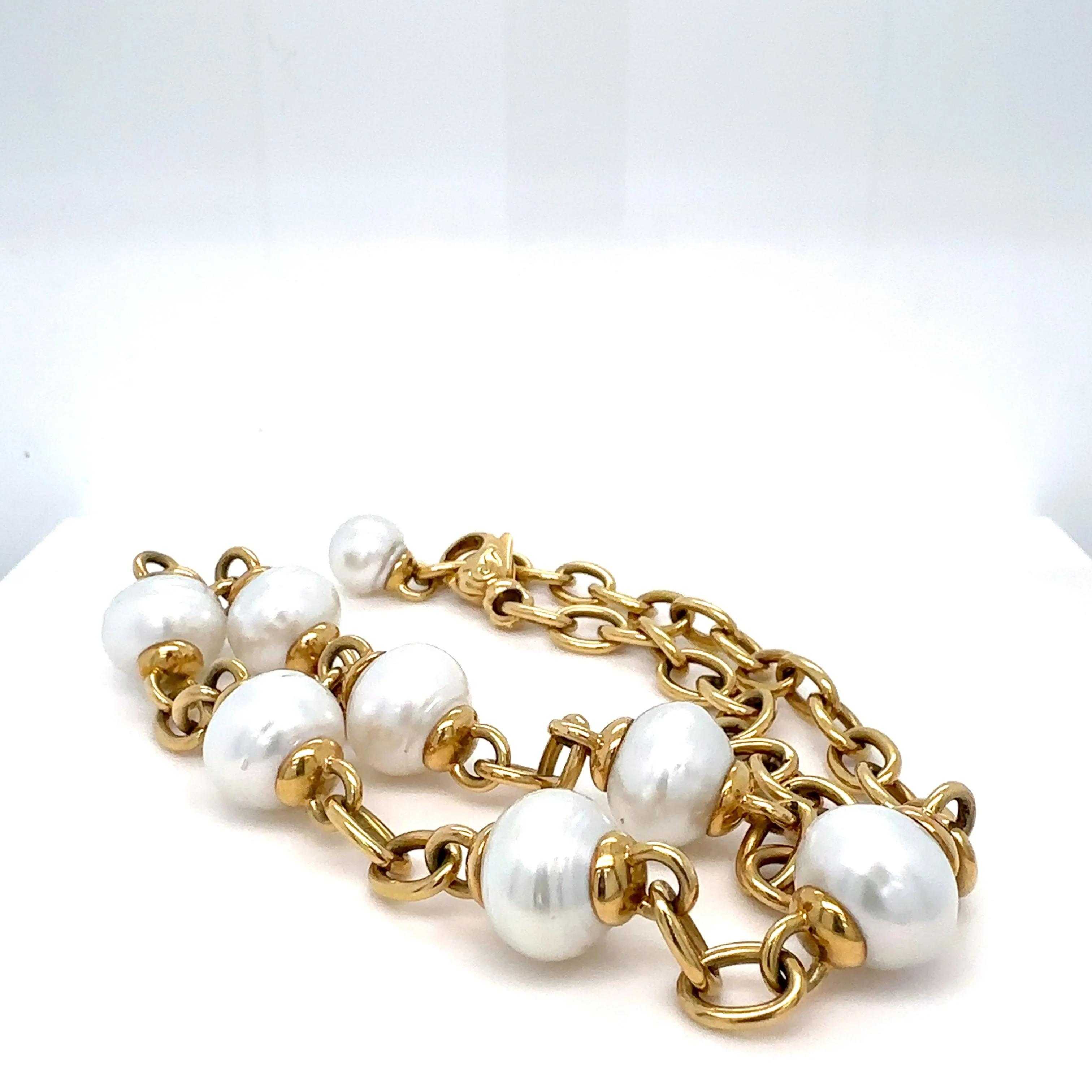 Paspaley 18ct Yellow Gold Pearl Necklace 73.3g - Image 5