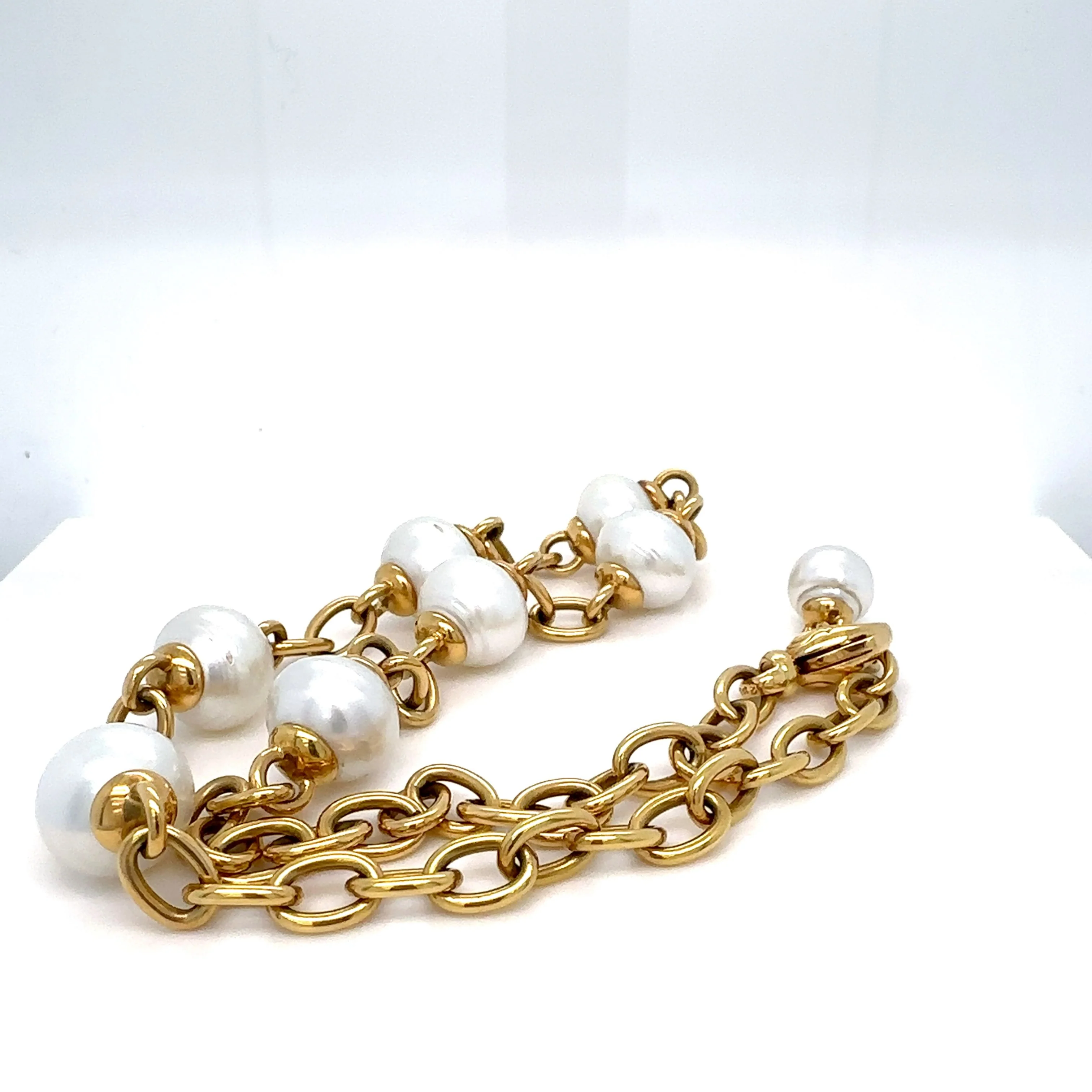 Paspaley 18ct Yellow Gold Pearl Necklace 73.3g - Image 6