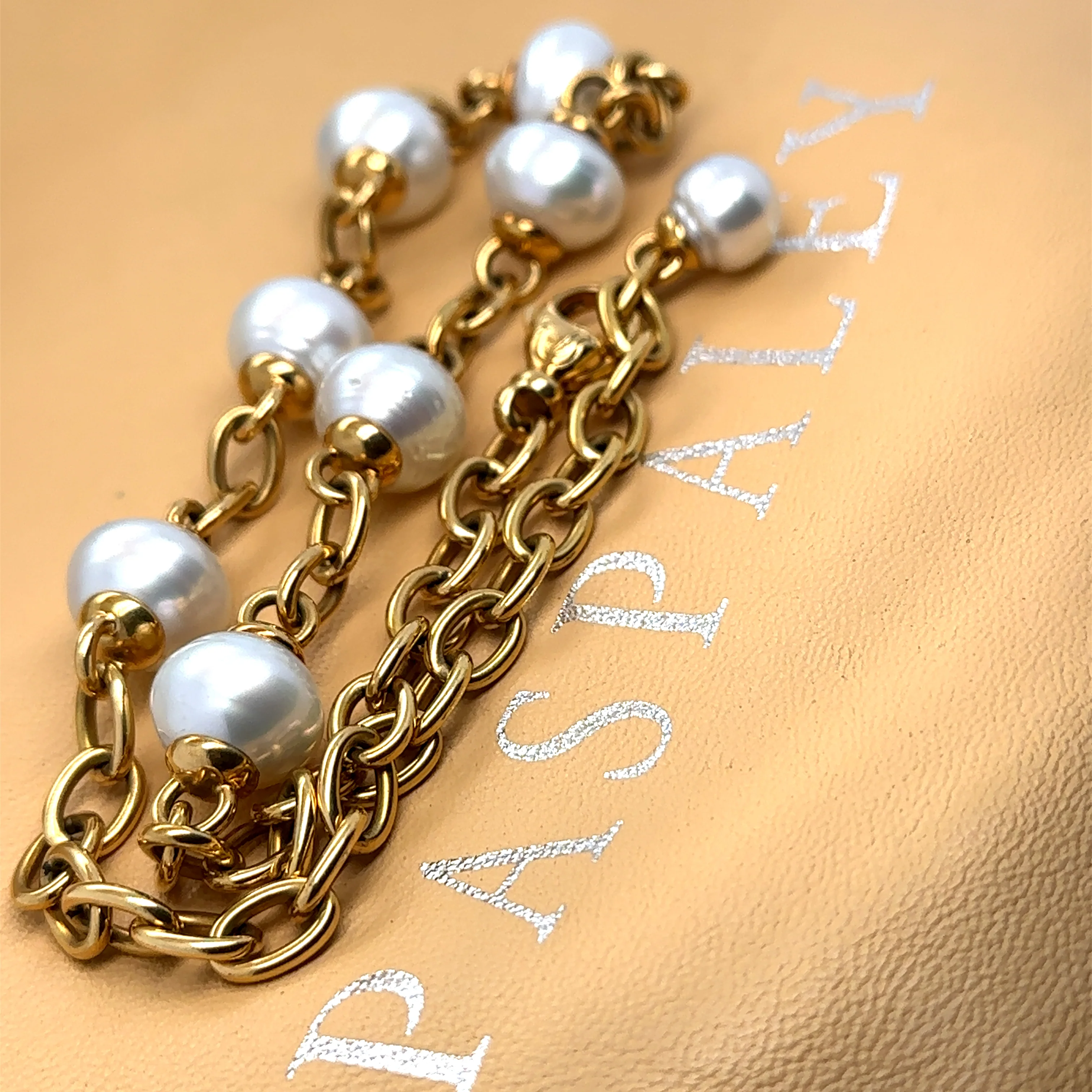 Paspaley 18ct Yellow Gold Pearl Necklace 73.3g - Image 8