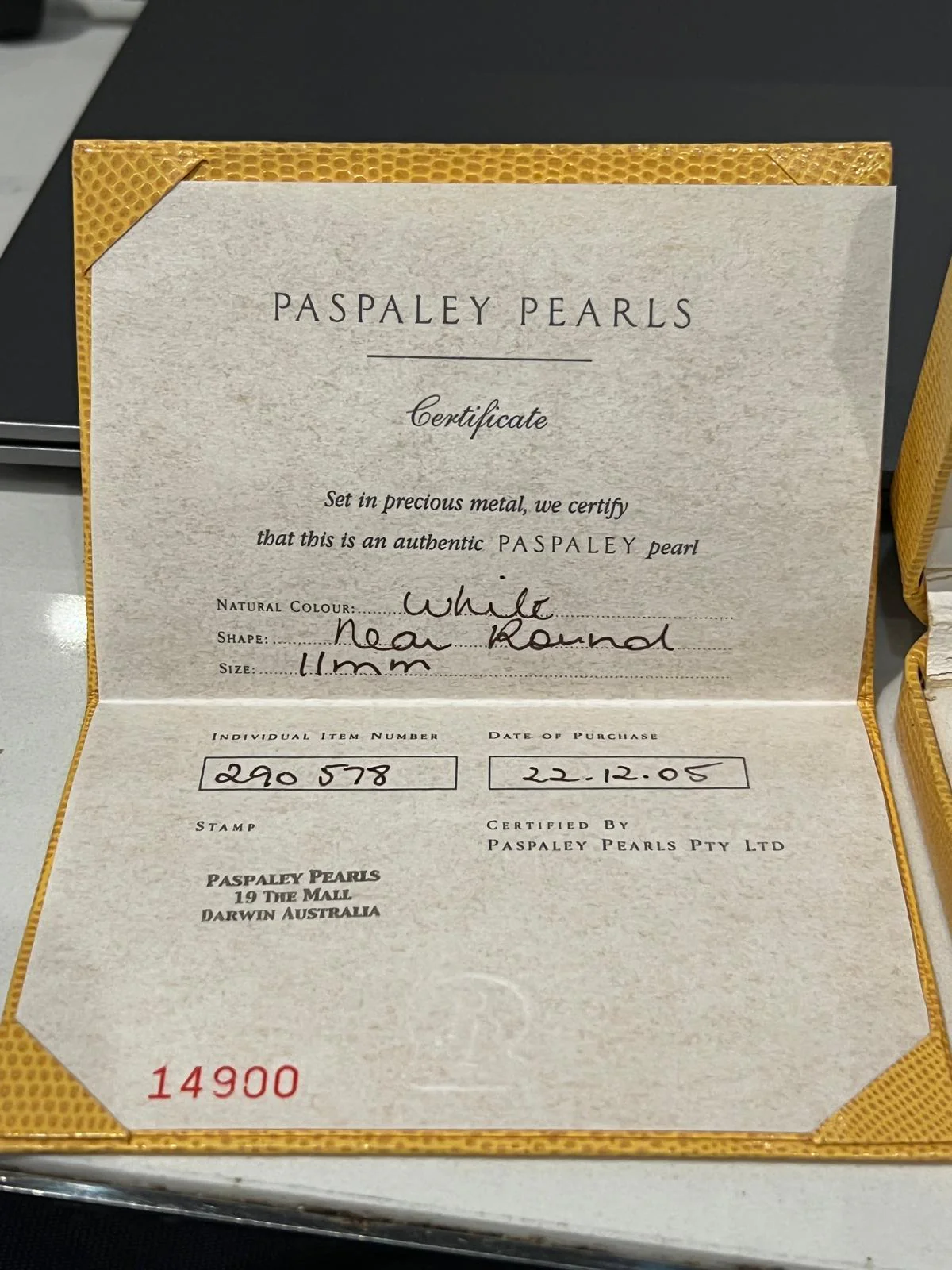Paspaley 18ct Yellow Gold Shepherd Hook Earrings 6.34g - Image 10
