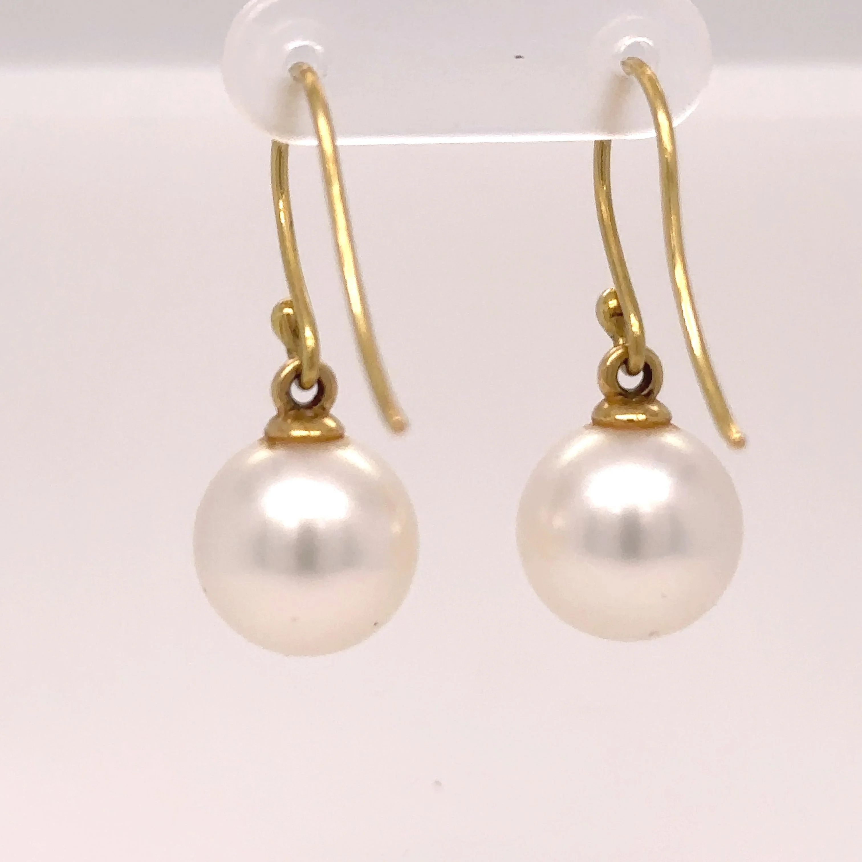 Paspaley 18ct Yellow Gold Shepherd Hook Earrings 6.34g - Image 4