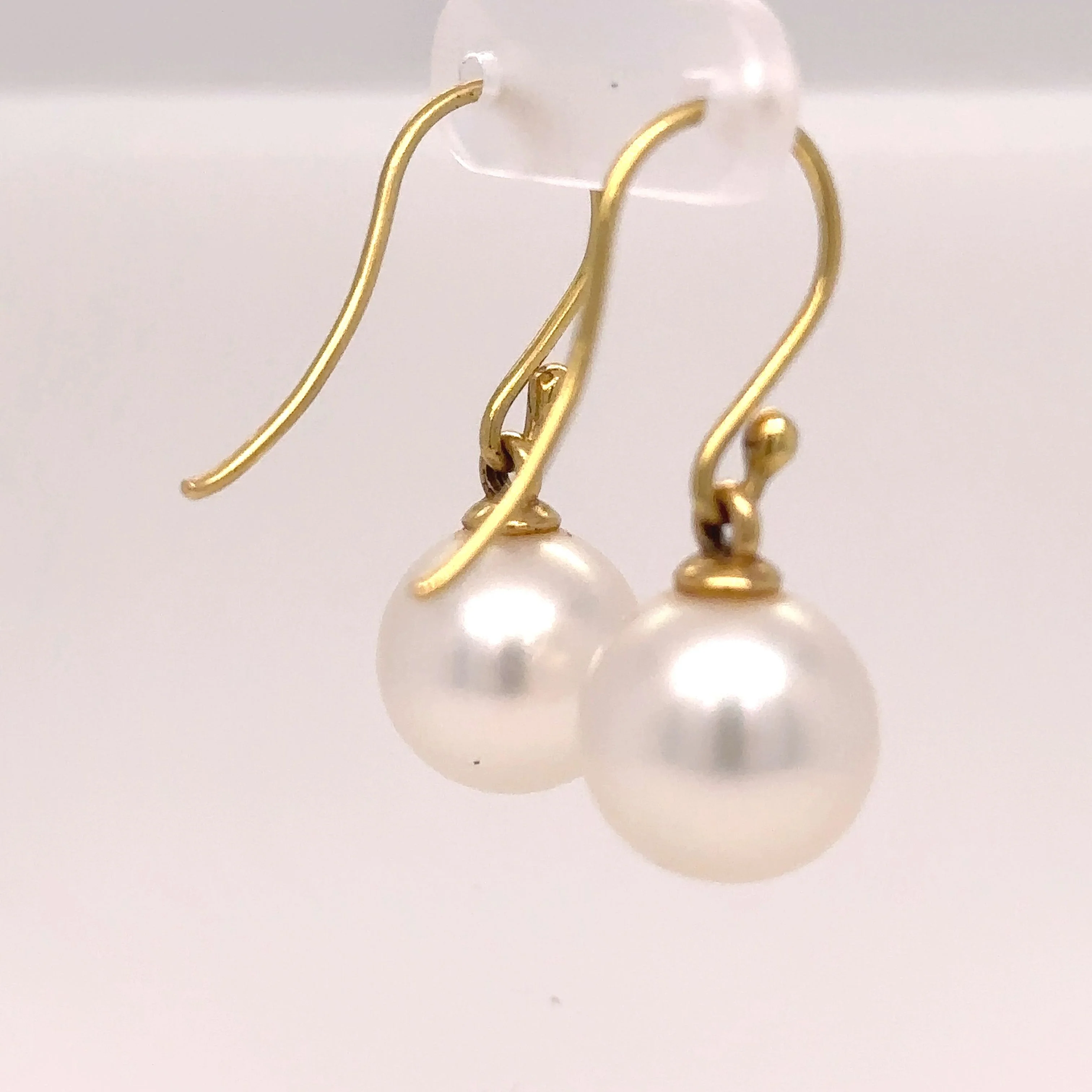 Paspaley 18ct Yellow Gold Shepherd Hook Earrings 6.34g - Image 5