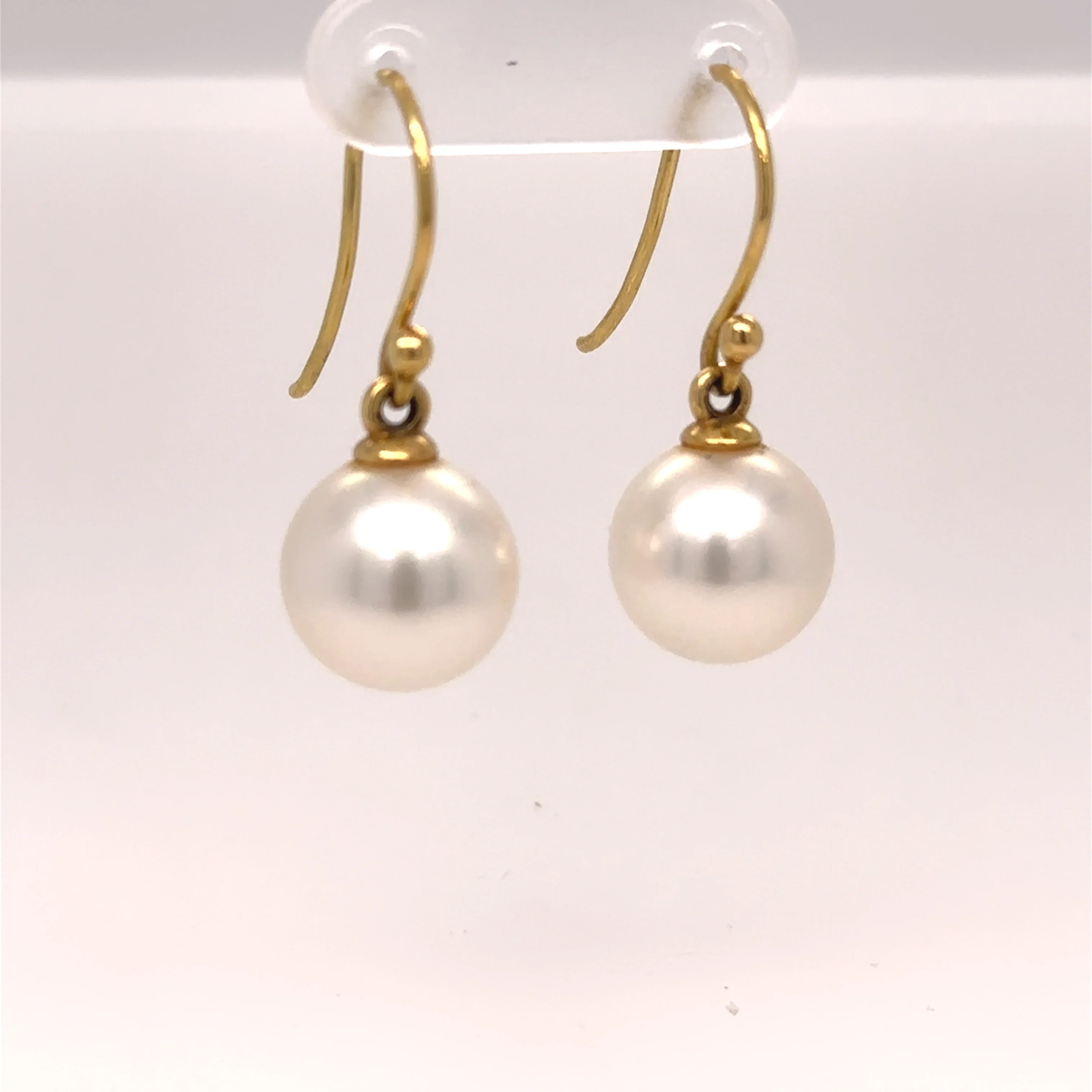 Paspaley 18ct Yellow Gold Shepherd Hook Earrings 6.34g - Image 6