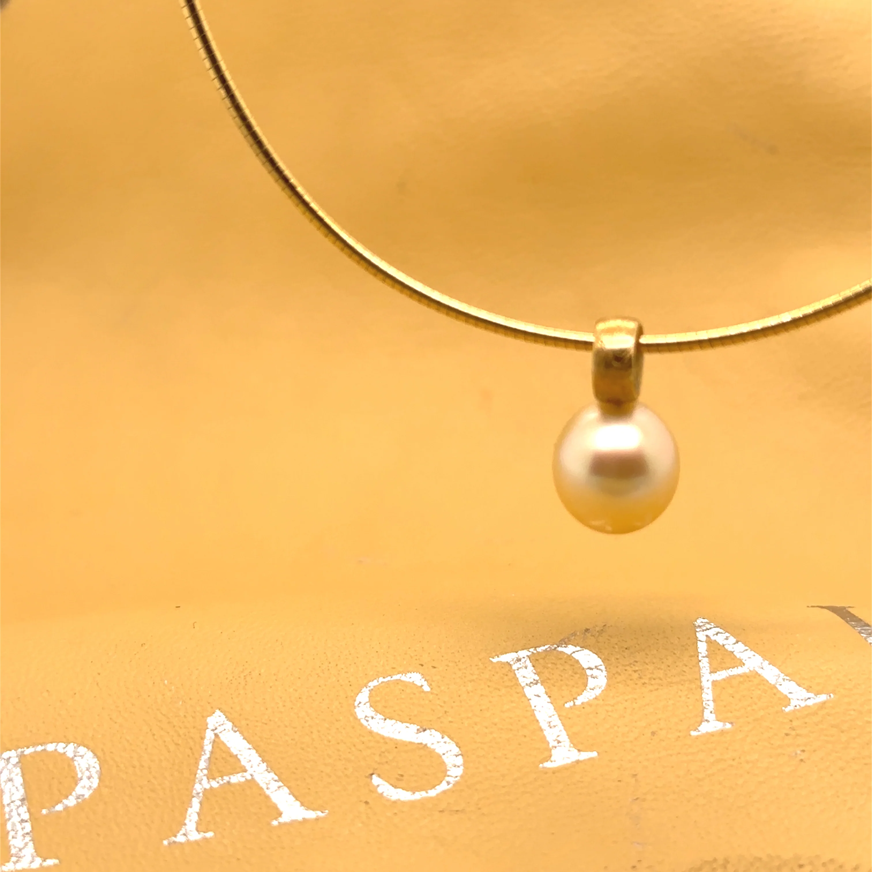 Paspaley 18ct Yellow Gold South Sea Pearl Necklace 13.1g - Image 3