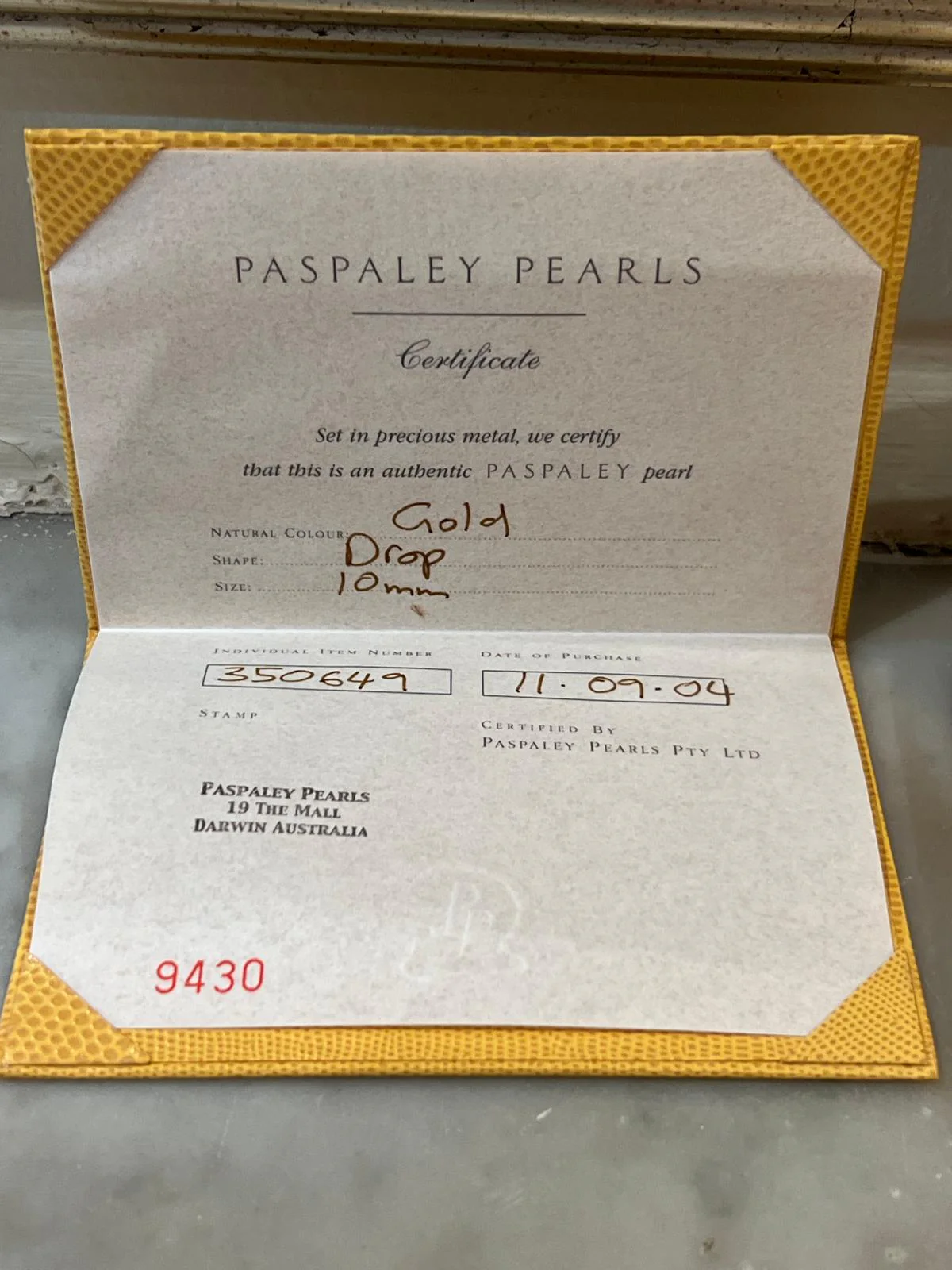 Paspaley 18ct Yellow Gold South Sea Pearl Necklace 13.1g - Image 9
