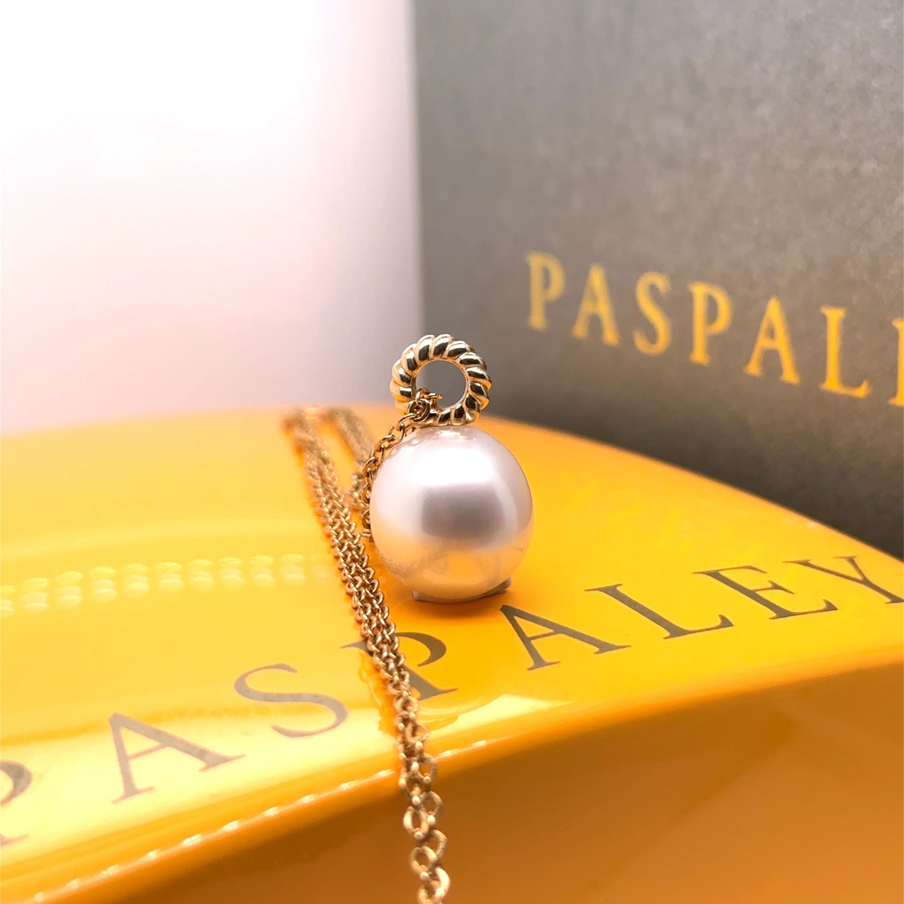 Paspaley South Sea Pearl Dive Rope Pendant with 9ct Yellow Gold Chain 6.32g - Image 7