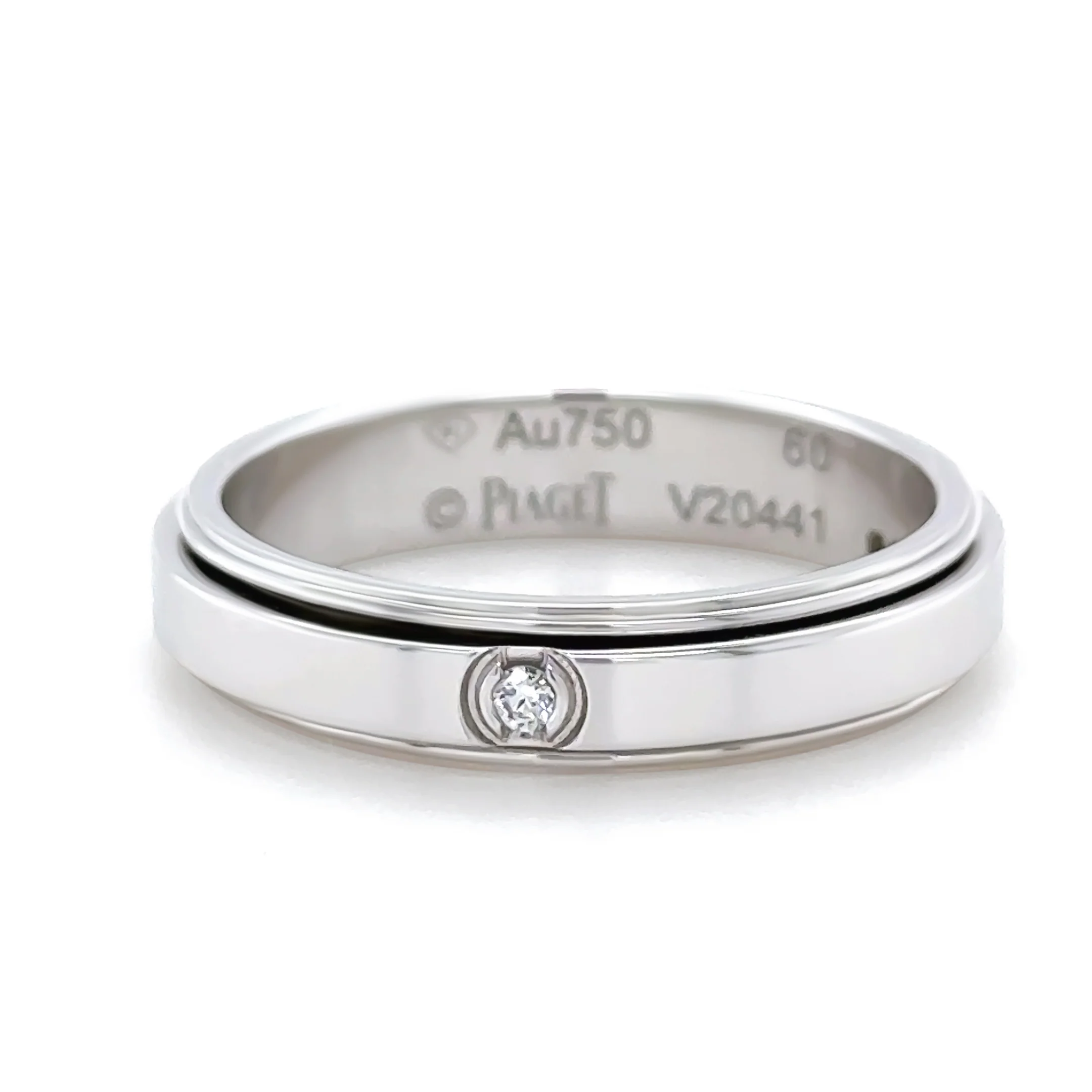 Piaget 18ct White Gold Possession Diamond Spinning Ring 0.02ct 6.31g - Image 4