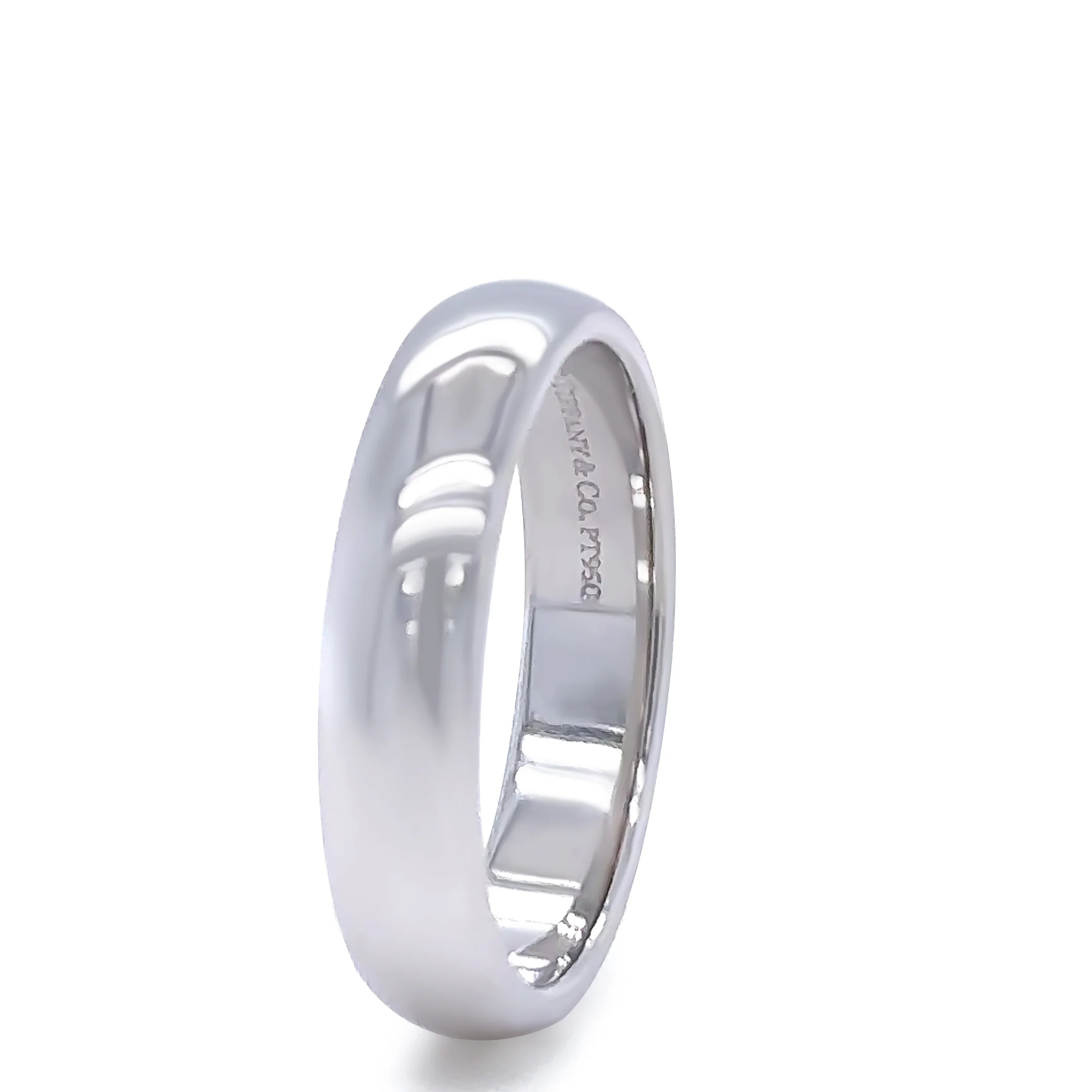 Tiffany & Co Platinum Forever Wedding Band Ring 8.52g - Image 4
