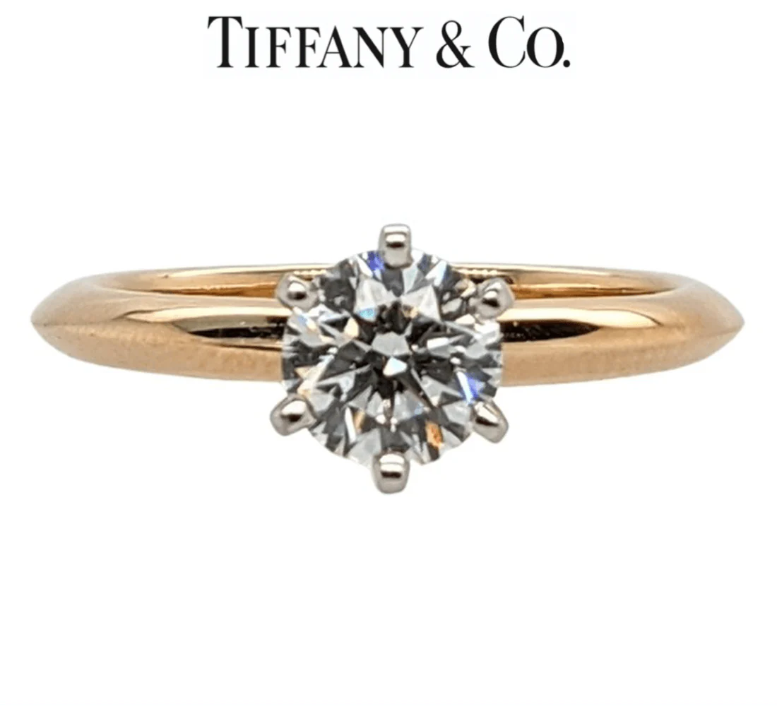 Tiffany & Co Setting Engagement Ring in 18k Rose Gold 0.70ct