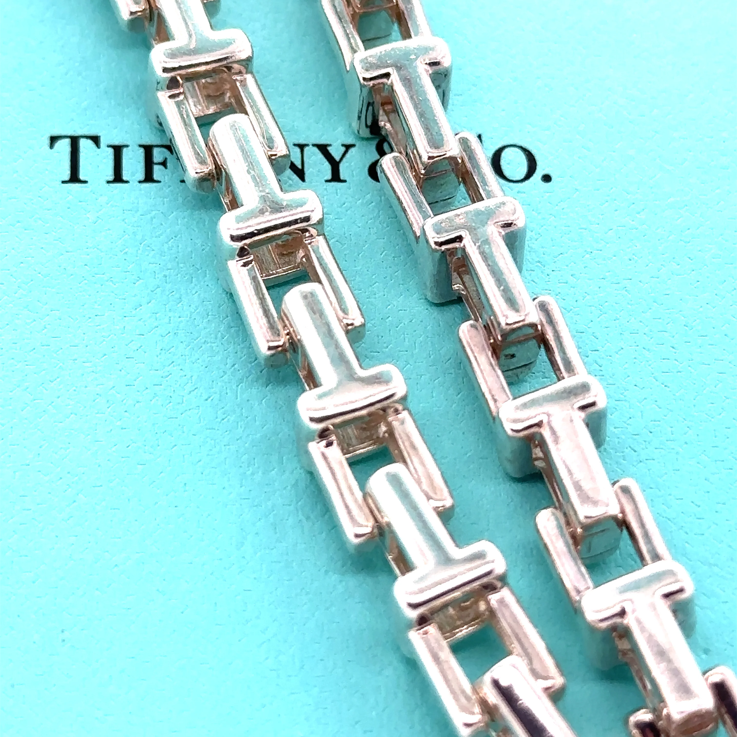 Tiffany and Co Large T Square Chain Necklace (RARE) - Image 4