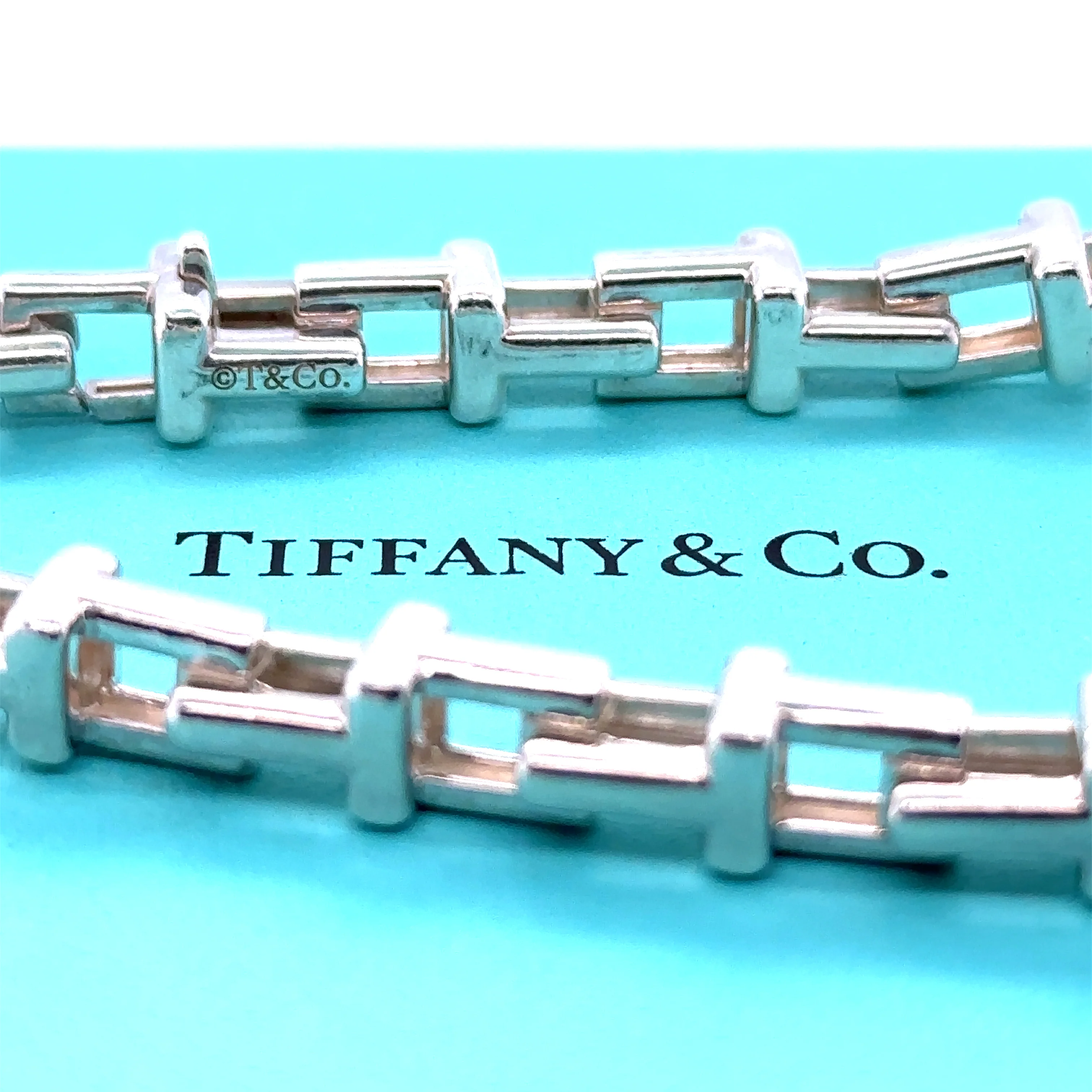 Tiffany and Co Large T Square Chain Necklace (RARE) - Image 5