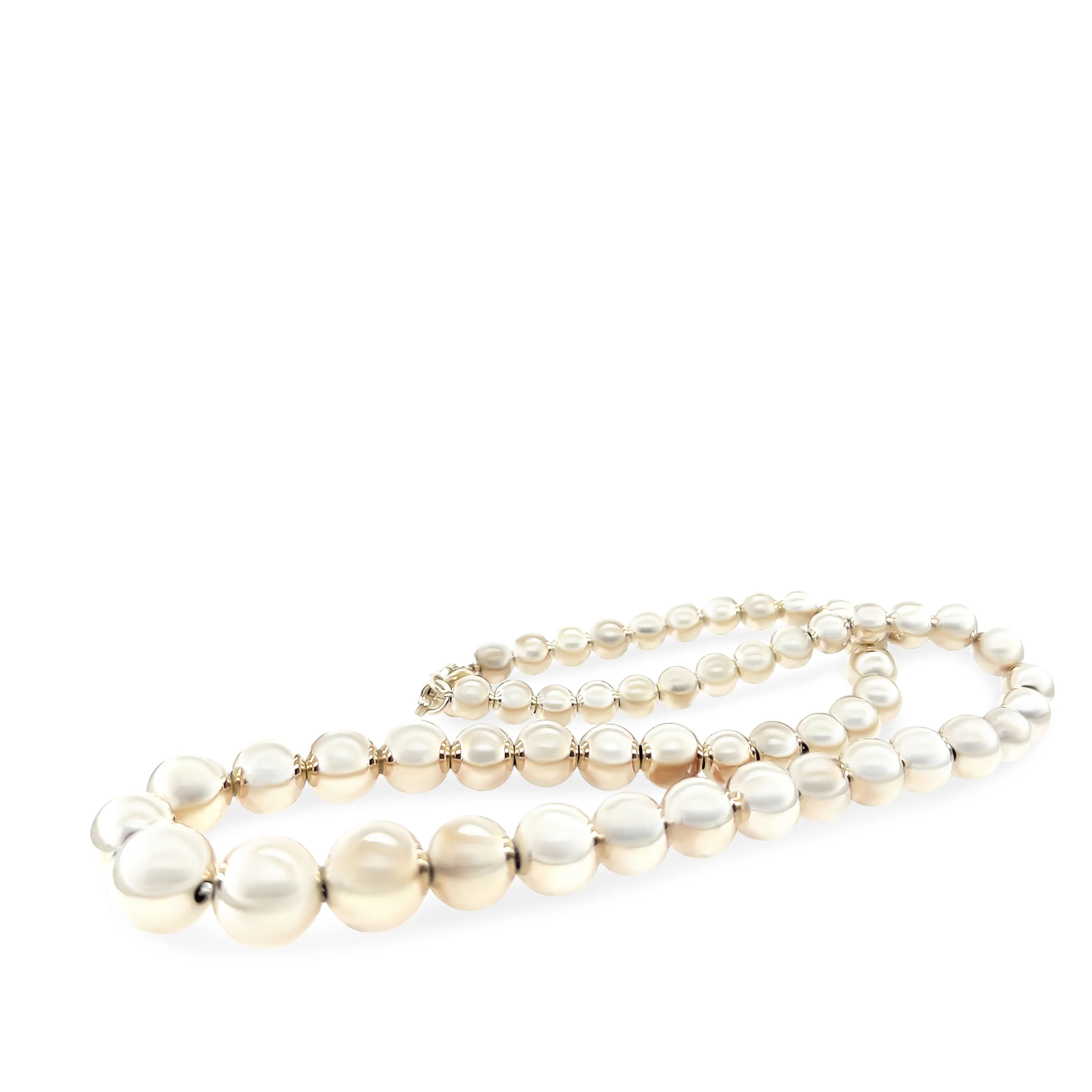 Tiffany and Co Sterling Silver Graduated Ball Necklace - Image 2