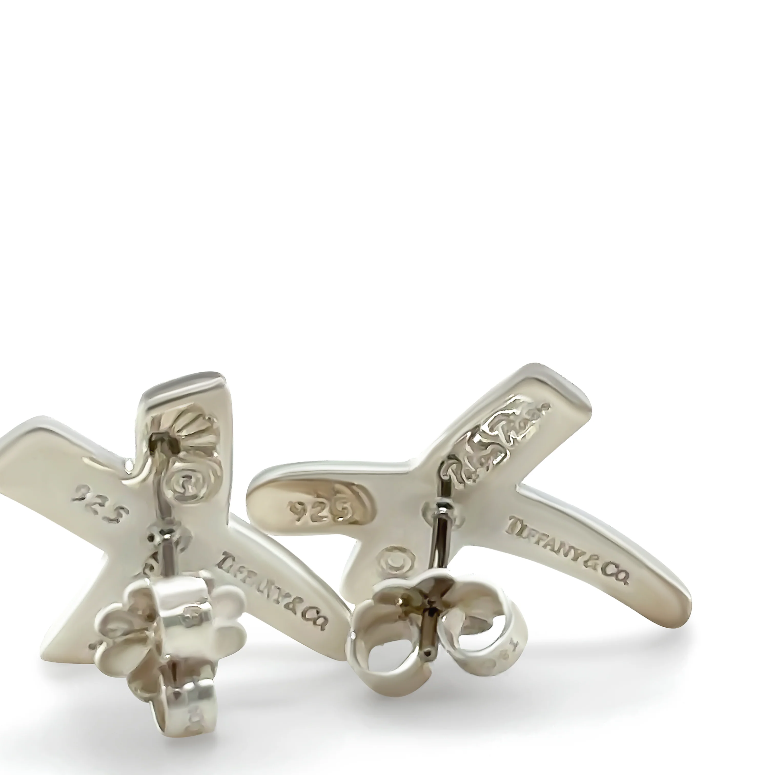 Tiffany and Co Sterling Silver Paloma's Picasso Graffiti X Earrings - Image 3