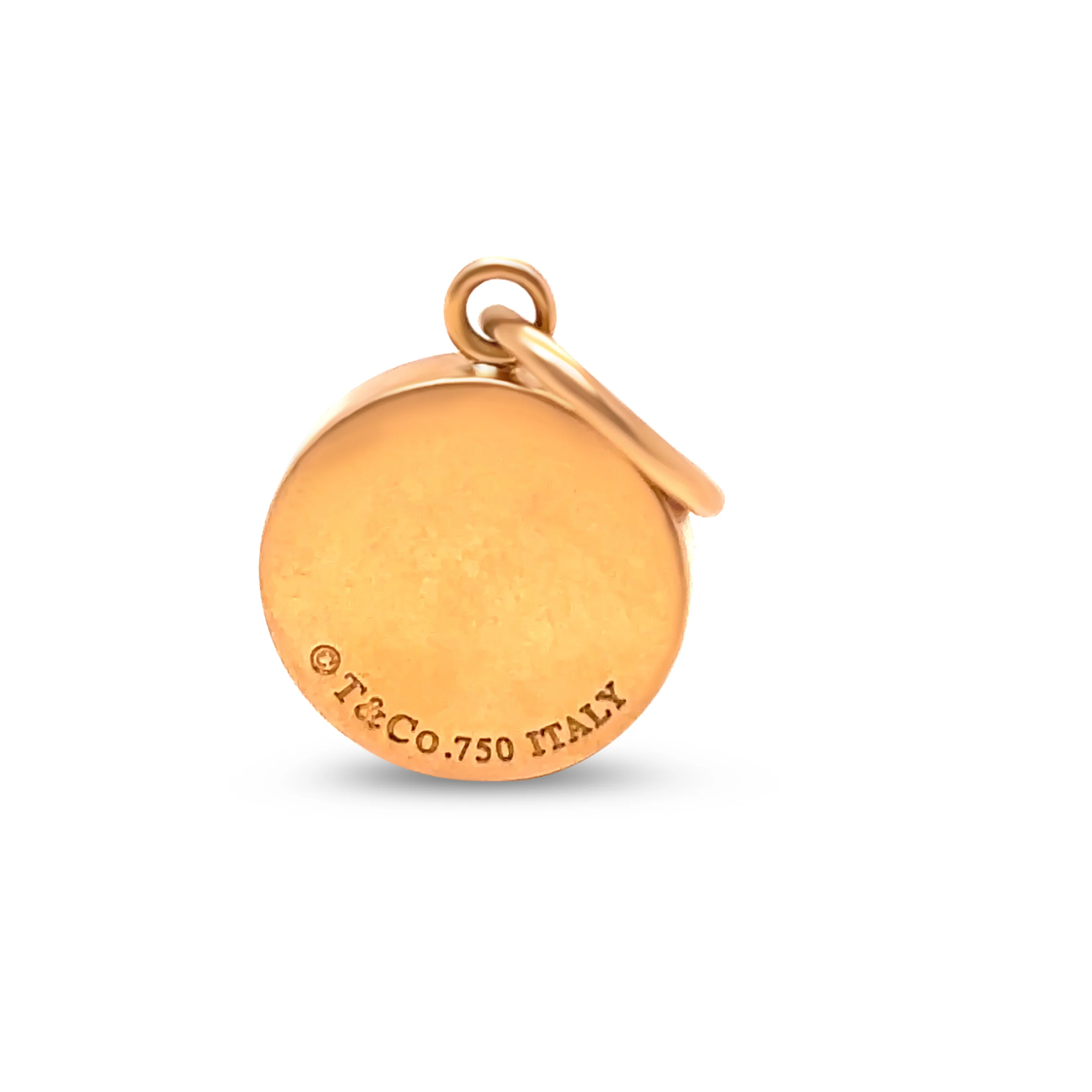 Tiffany & Co. 1837 18ct Yellow Gold Circle Diamond Pendant 5.85g - Image 4