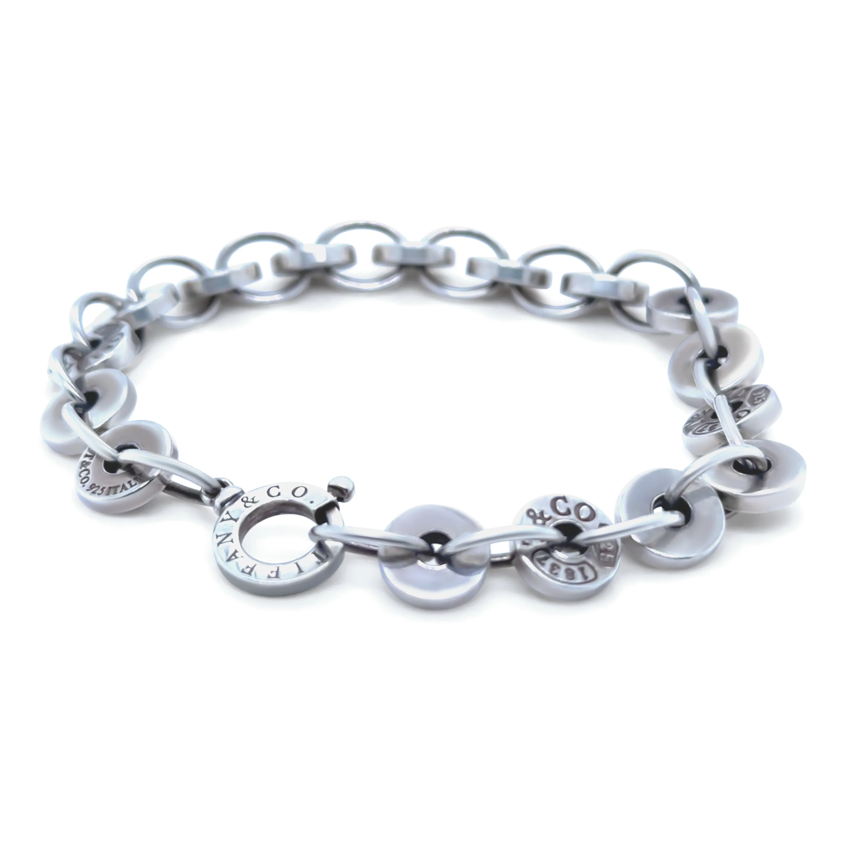 Tiffany & Co. 1837 Circle Sterling Silver Bracelet 25g - Image 2