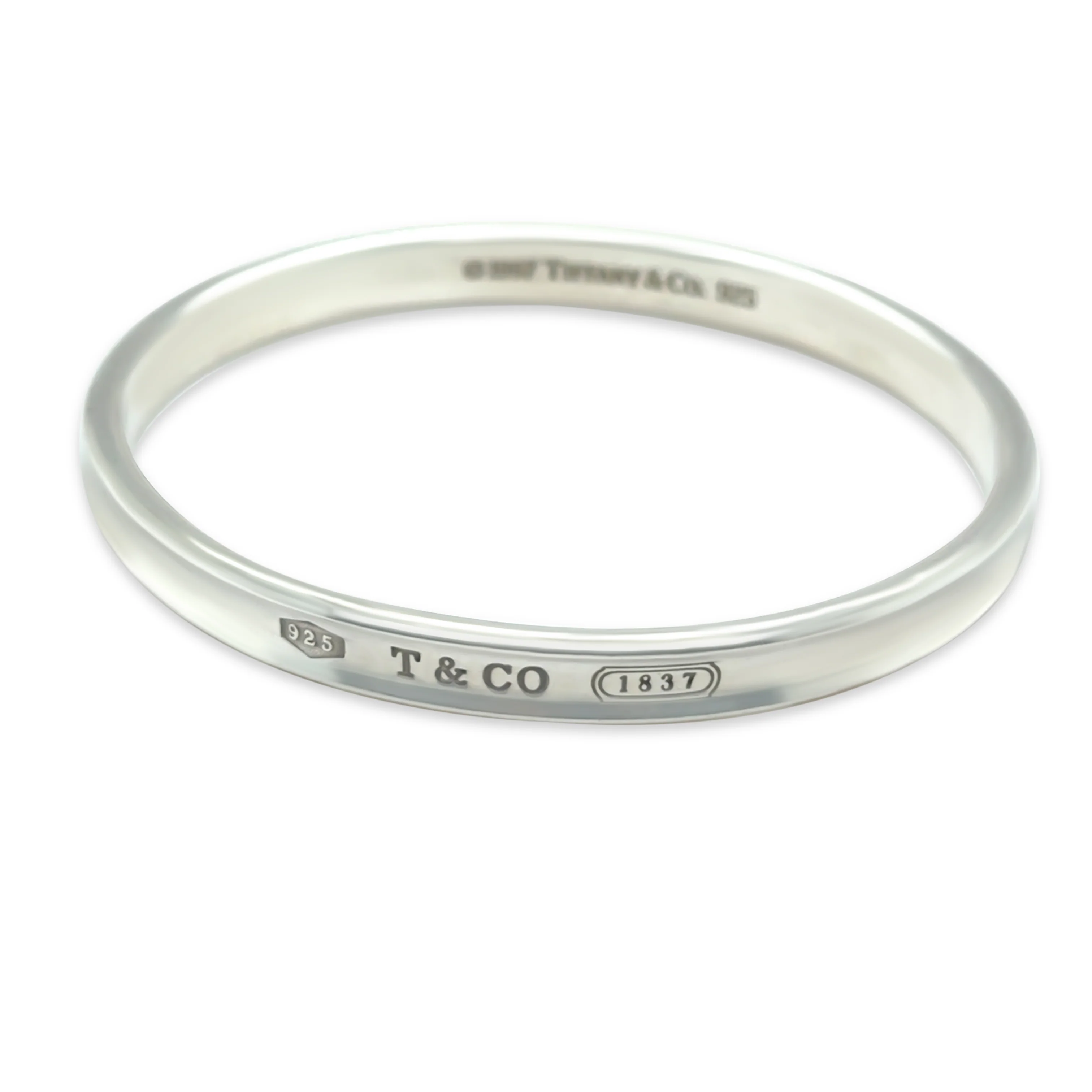 Tiffany & Co. 1837 Narrow Sterling Silver Bracelet 34.15g - Image 4