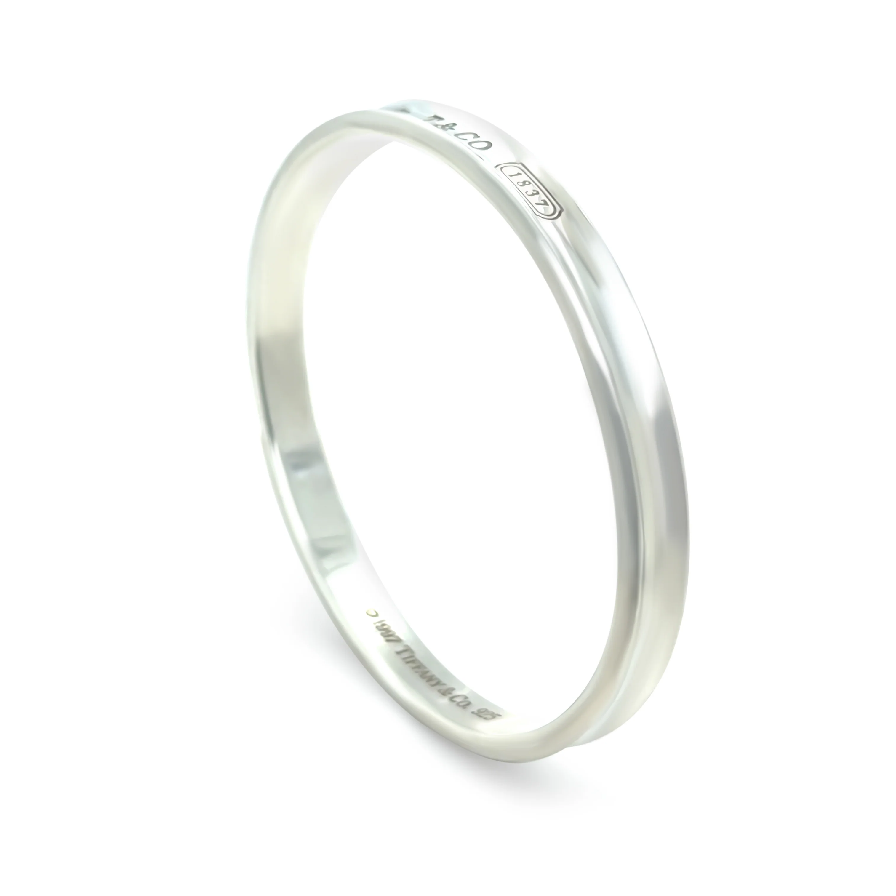 Tiffany & Co. 1837 Narrow Sterling Silver Bracelet 34.15g - Image 5