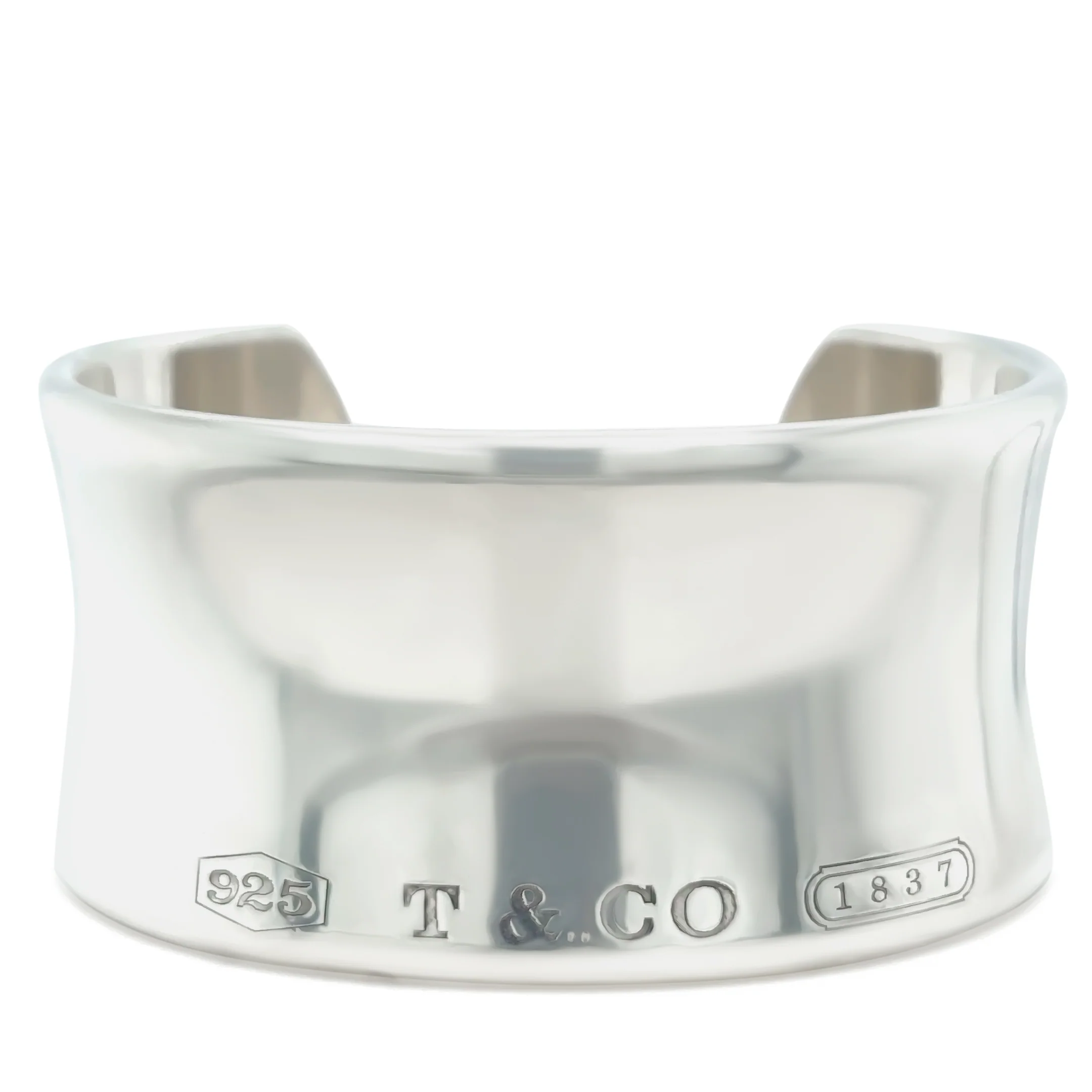 Tiffany & Co. 1837 Sterling Silver Cuff Bracelet 82g - Image 2