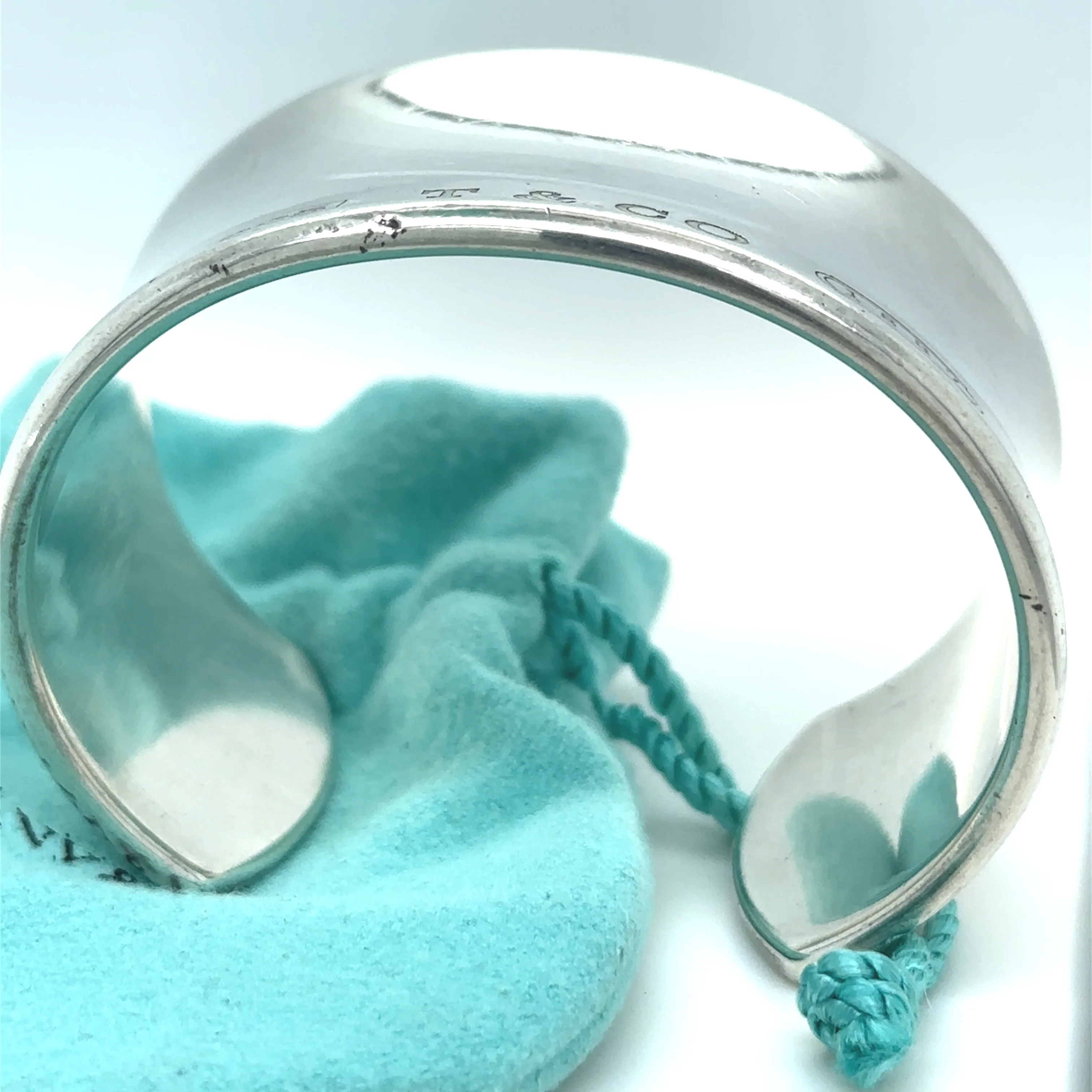 Tiffany & Co. 1837 Sterling Silver Cuff Bracelet 82g - Image 6
