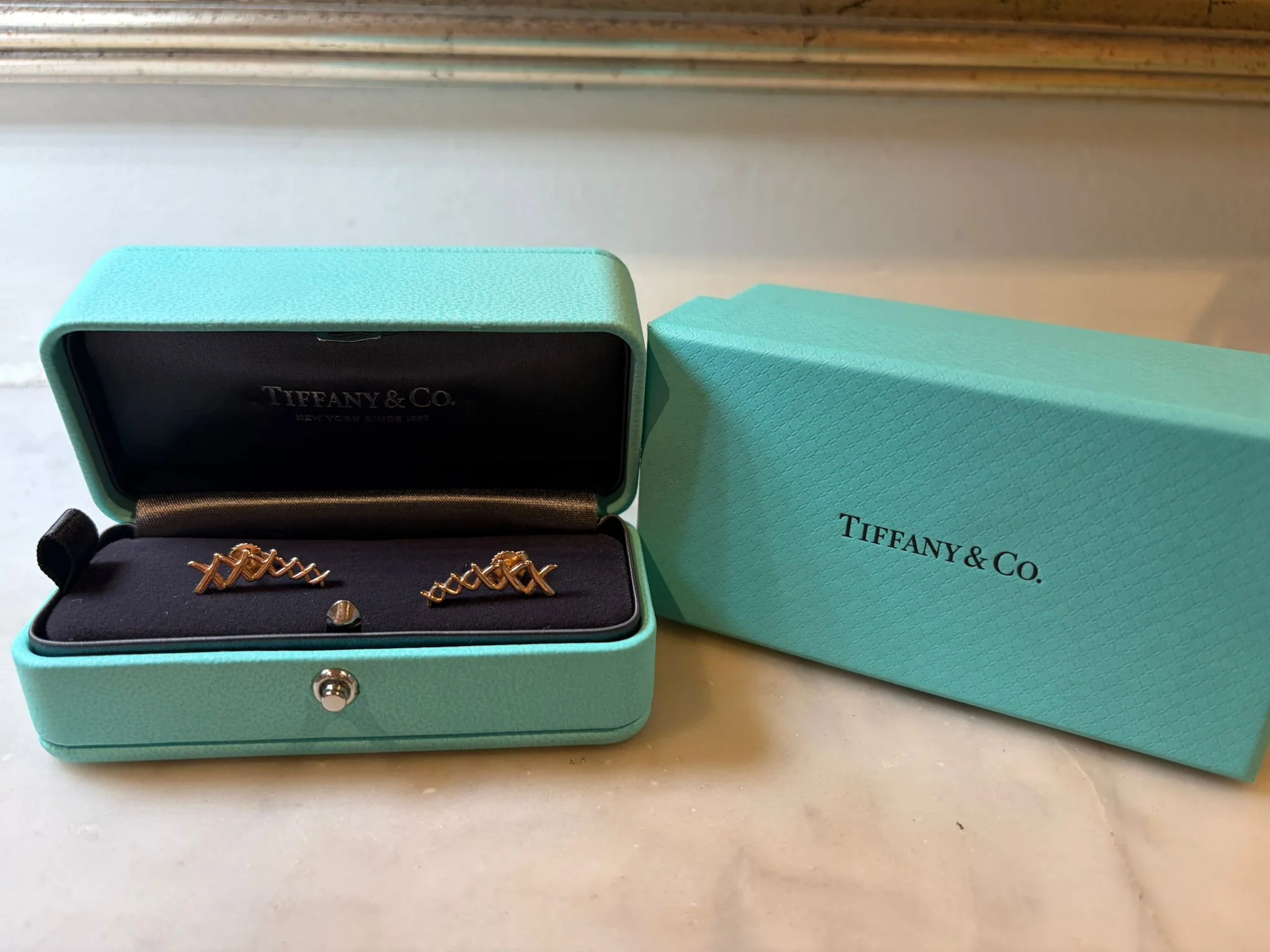 Tiffany & Co. 18ct Rose Gold Paloma Picasso Graffiti Earrings 5g - Image 10