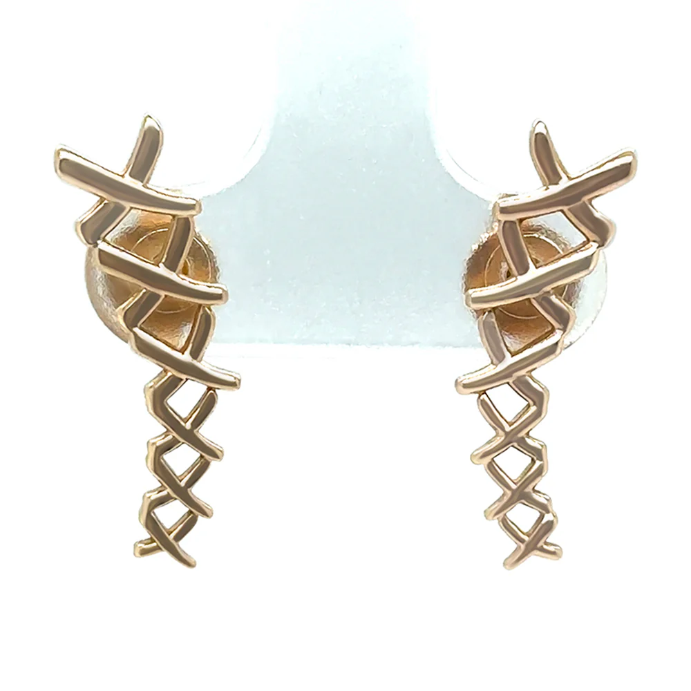 Tiffany & Co. 18ct Rose Gold Paloma Picasso Graffiti Earrings 5g - Image 4