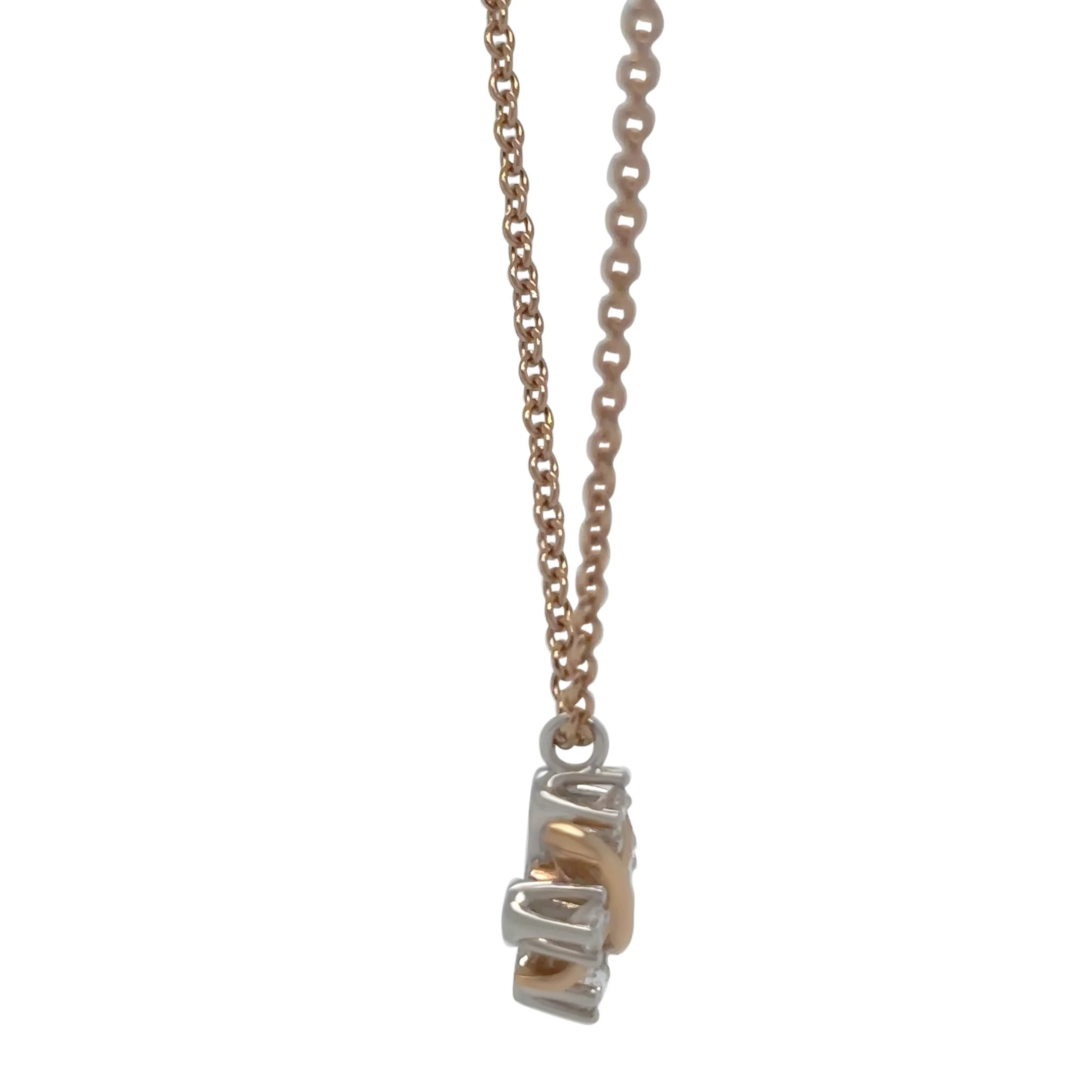 Tiffany & Co. 18ct Rose Gold & Platinum Diamond Pendant 0.20ct 3.74g - Image 4