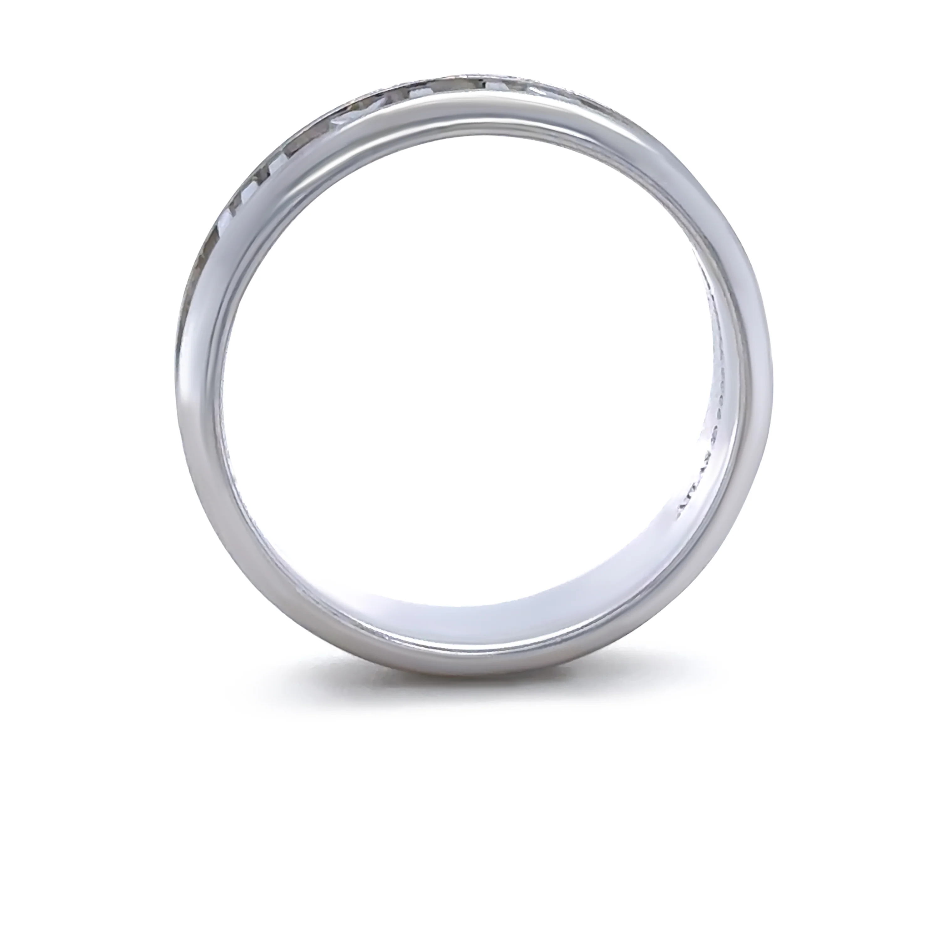 Tiffany & Co 18ct White Gold Atlas Ring 11g - Image 7