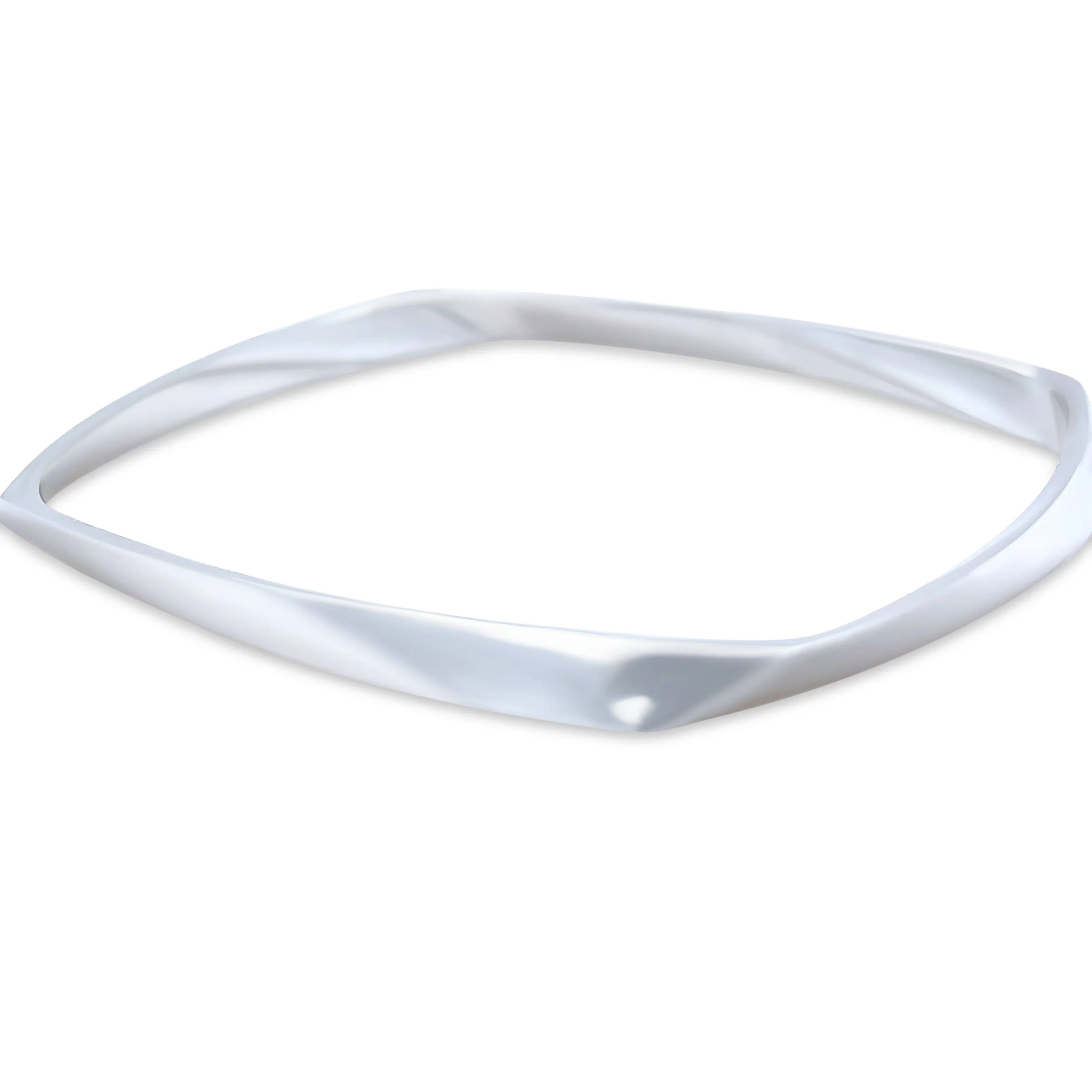 Tiffany & Co 18ct White Gold Frank Gehry Diamond Bangle 1.10ct - Image 3