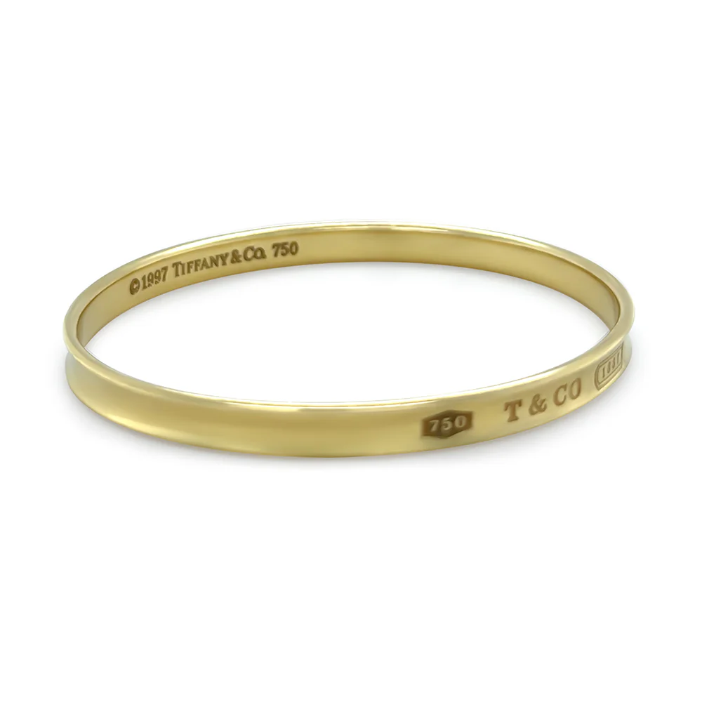 Tiffany & Co. 18ct Yellow Gold 1837 Bangle 29.53g - Image 2