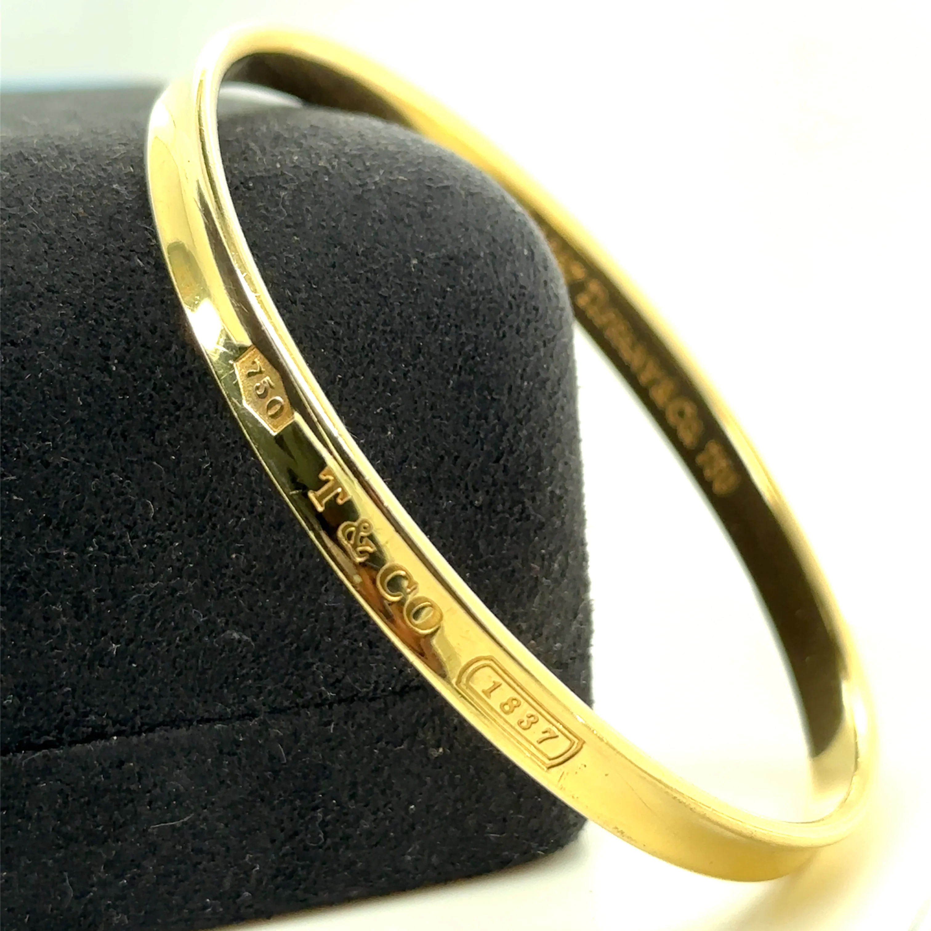 Tiffany & Co. 18ct Yellow Gold 1837 Bangle 29.53g - Image 7