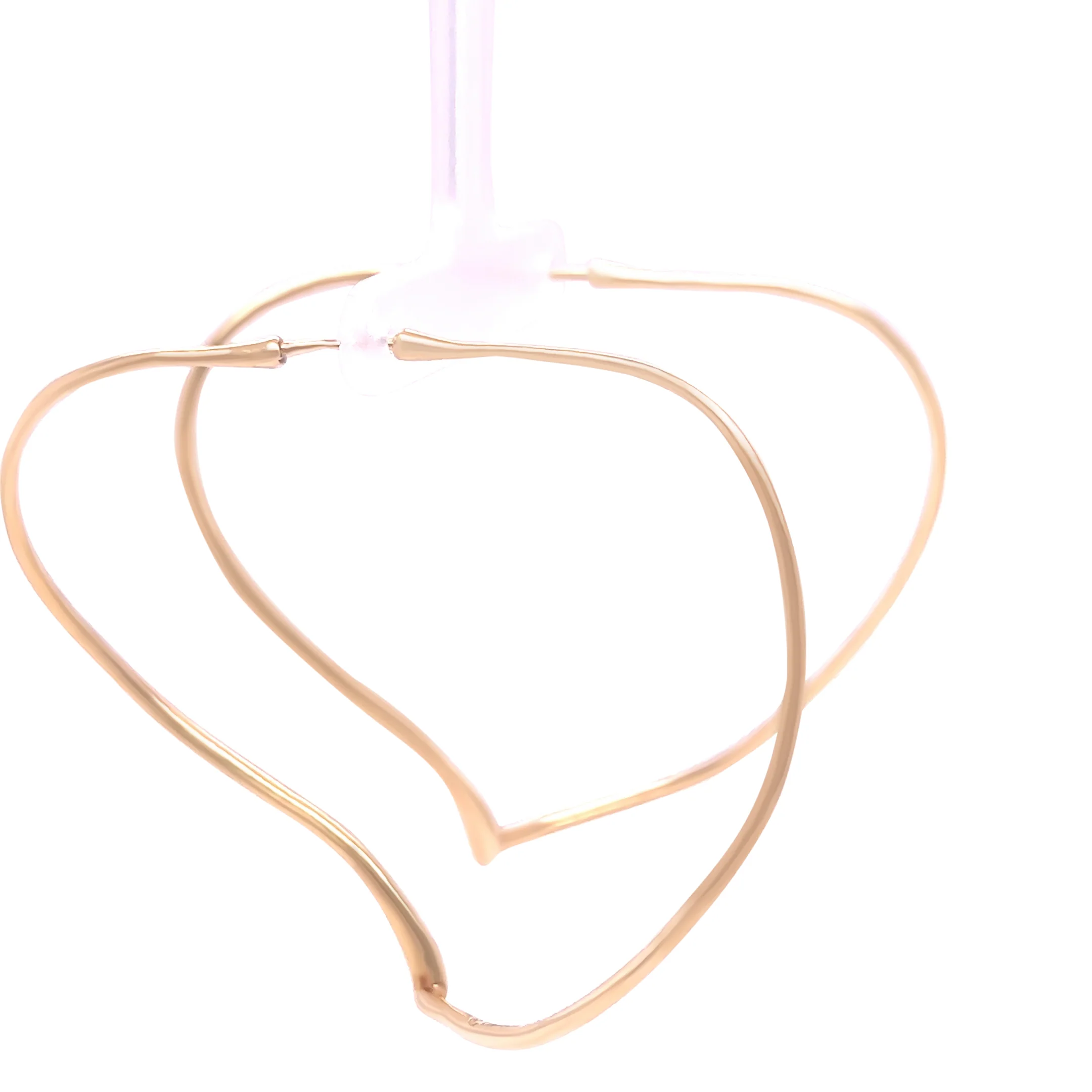 Tiffany & Co 18ct Yellow Gold Elsa Peretti Open Heart Hoop Earrings 12.16g - Image 3