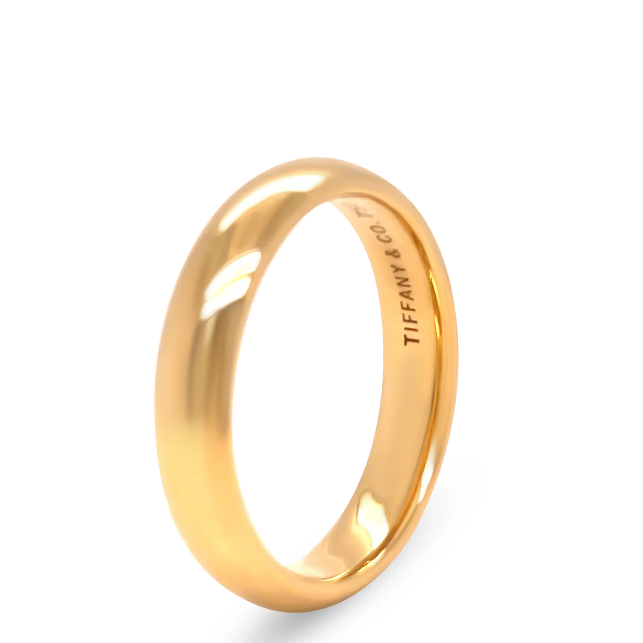 Tiffany & Co 18ct Yellow Gold Forever Wedding Band Ring 7.33g - Image 5