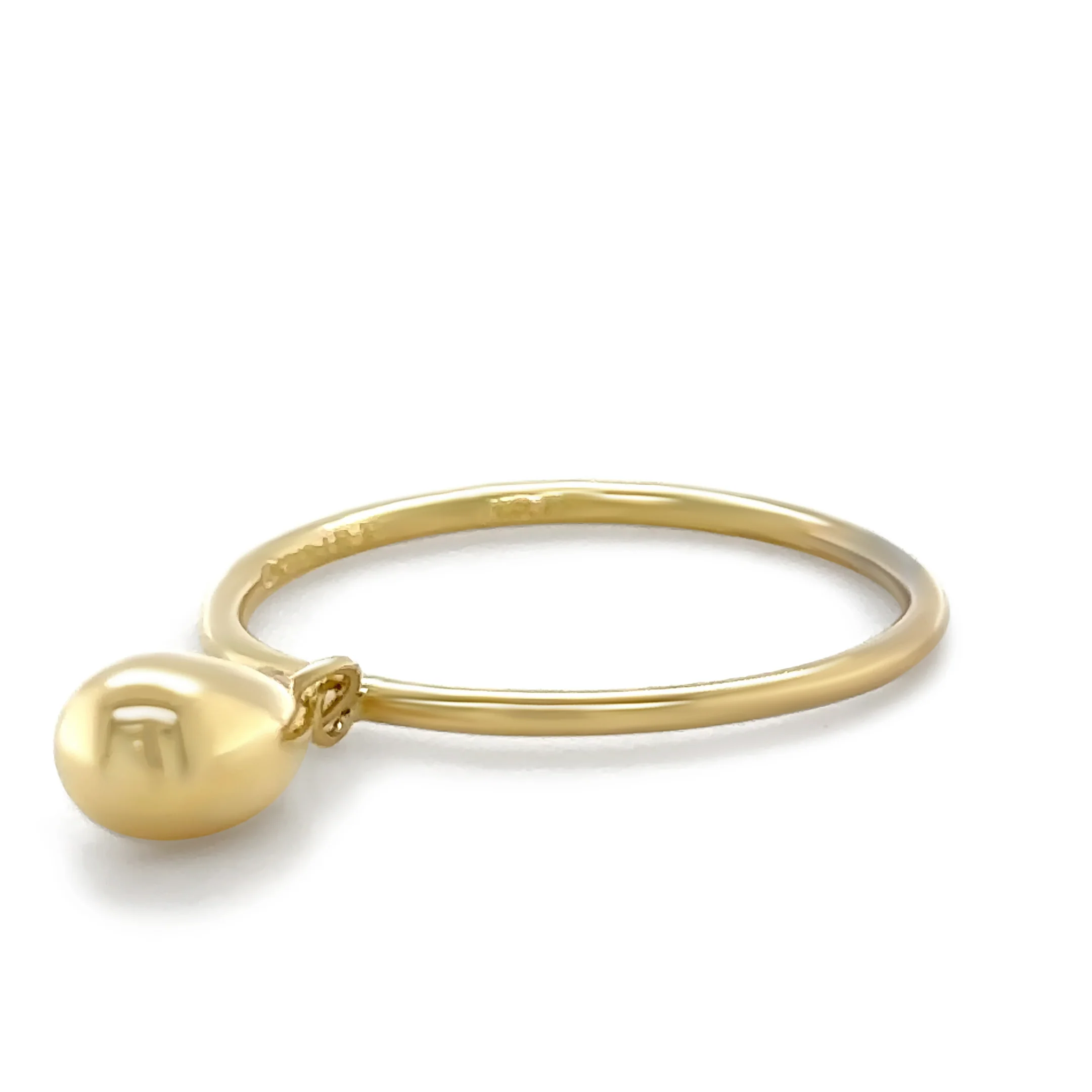 Tiffany & Co 18ct Yellow Gold Rare 1999 Elsa Peretti Teardrop Ring 2.6g - Image 3