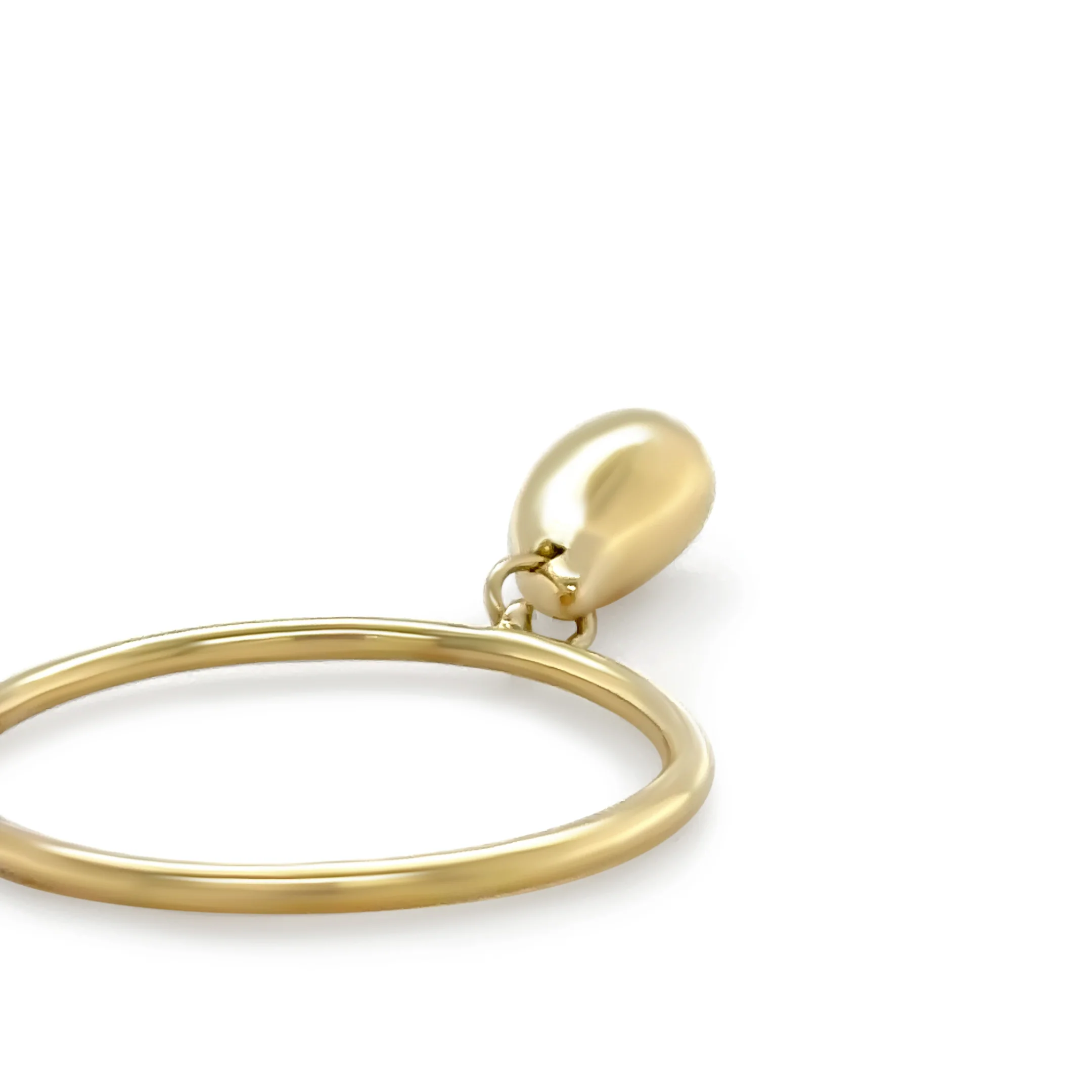 Tiffany & Co 18ct Yellow Gold Rare 1999 Elsa Peretti Teardrop Ring 2.6g - Image 5