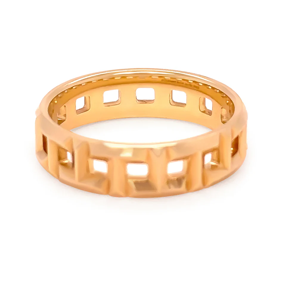 Tiffany & Co. 18ct Yellow Gold T True Wide Ring 5.65g - Image 3