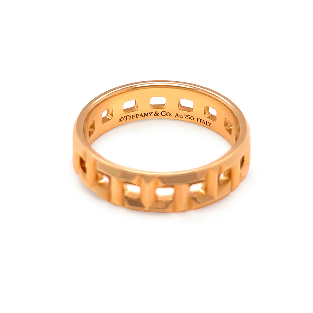 Tiffany & Co. 18ct Yellow Gold T True Wide Ring 5.65g - Image 4