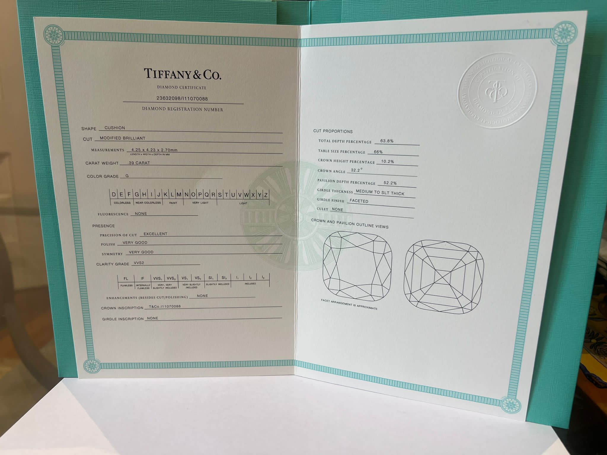 Tiffany & Co Diamond Engagement Ring 0.49ct - Image 5