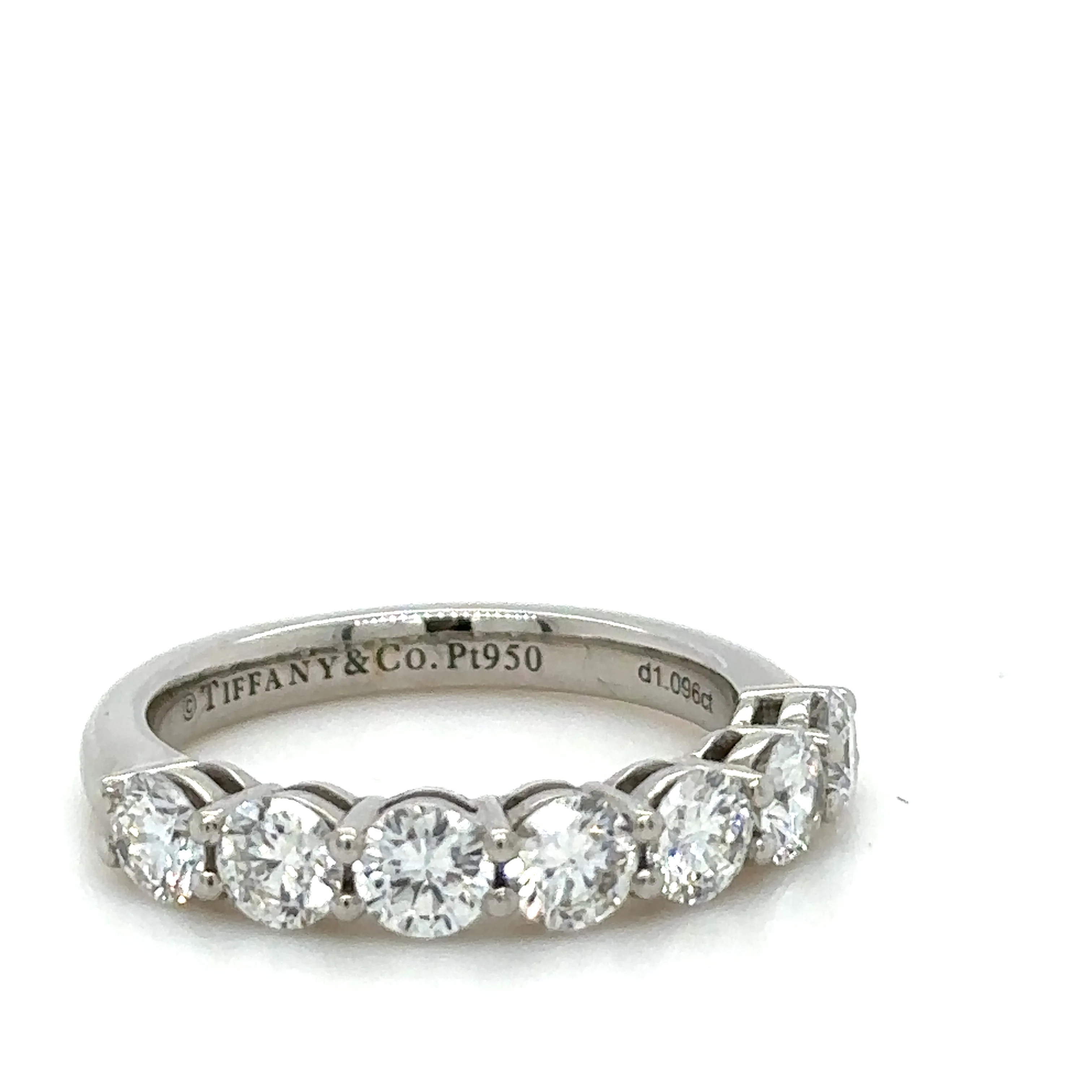 Tiffany & Co Diamond Half Eternity Ring 1.09ct - Image 2