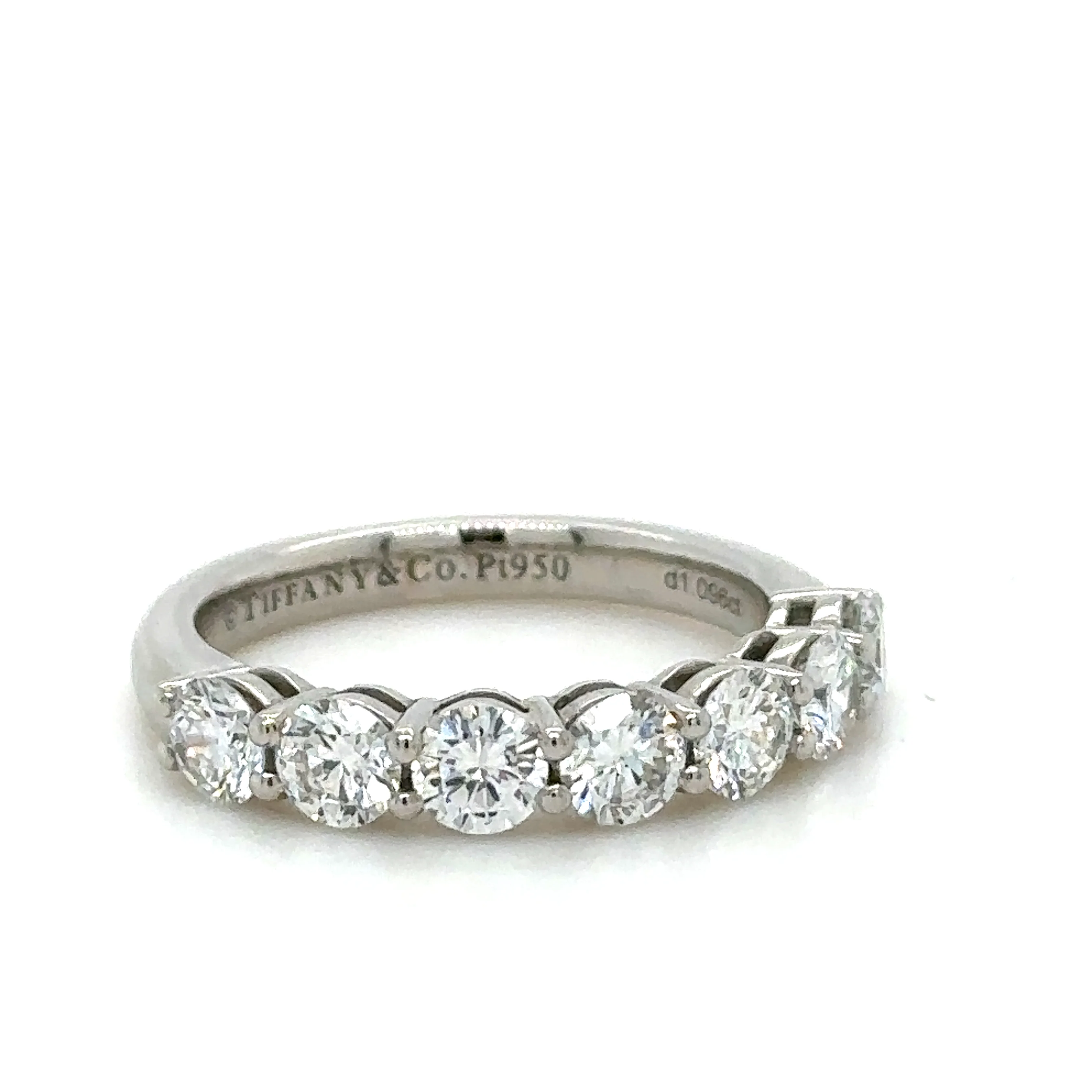 Tiffany & Co Diamond Half Eternity Ring 1.09ct - Image 3