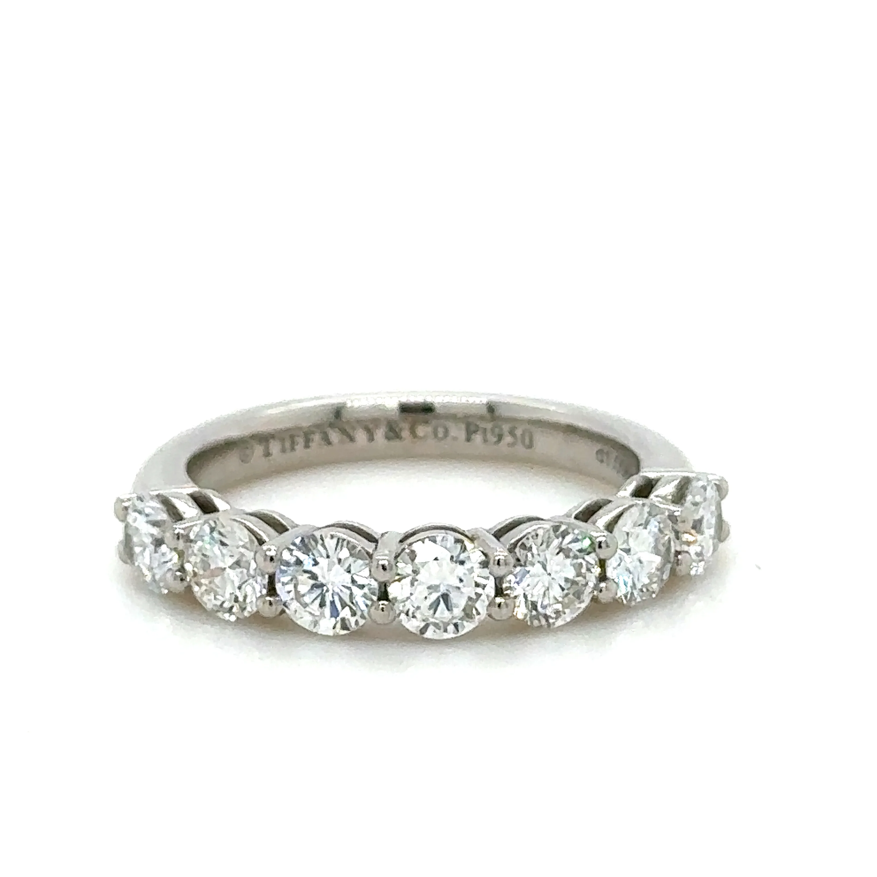Tiffany & Co Diamond Half Eternity Ring 1.09ct - Image 4
