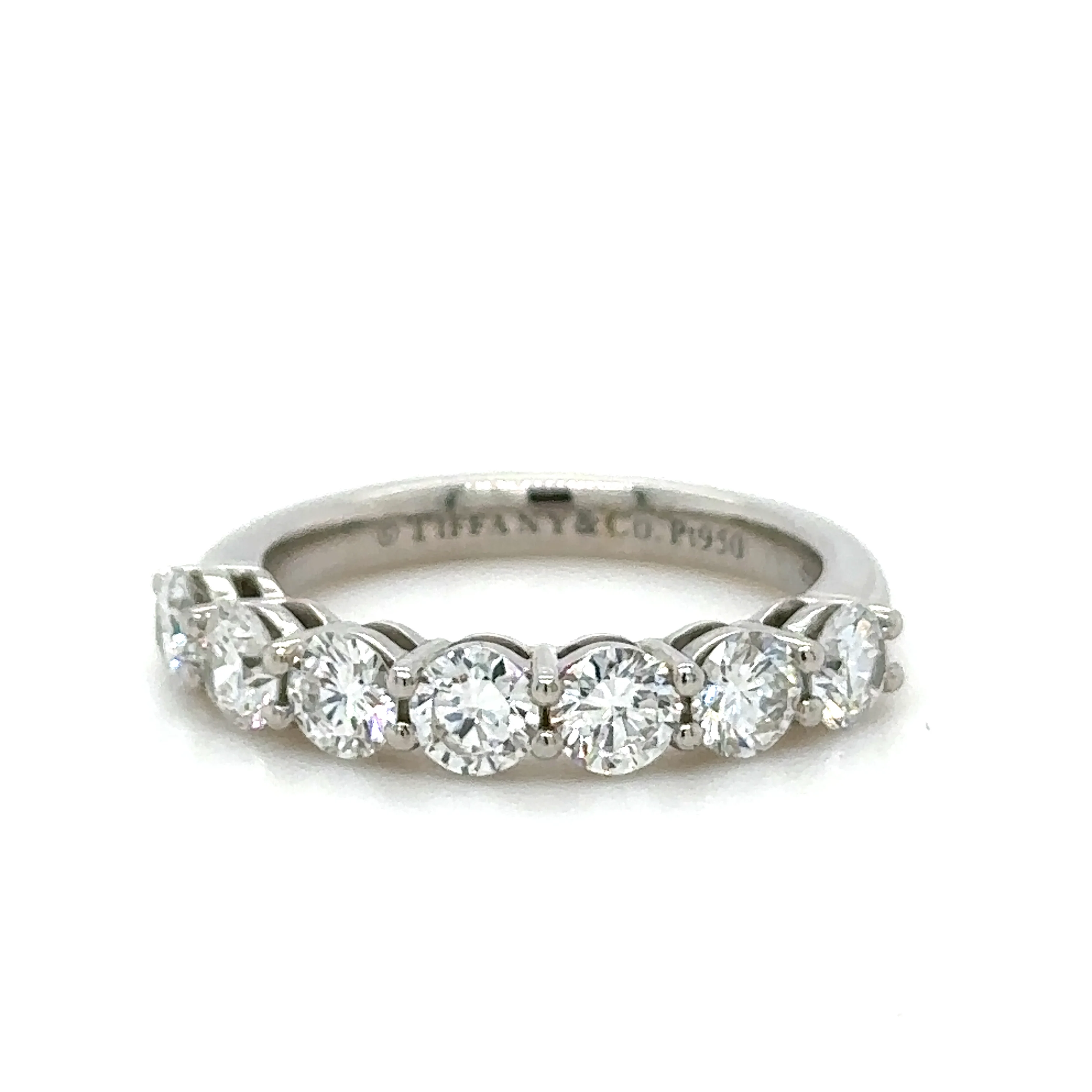 Tiffany & Co Diamond Half Eternity Ring 1.09ct - Image 5