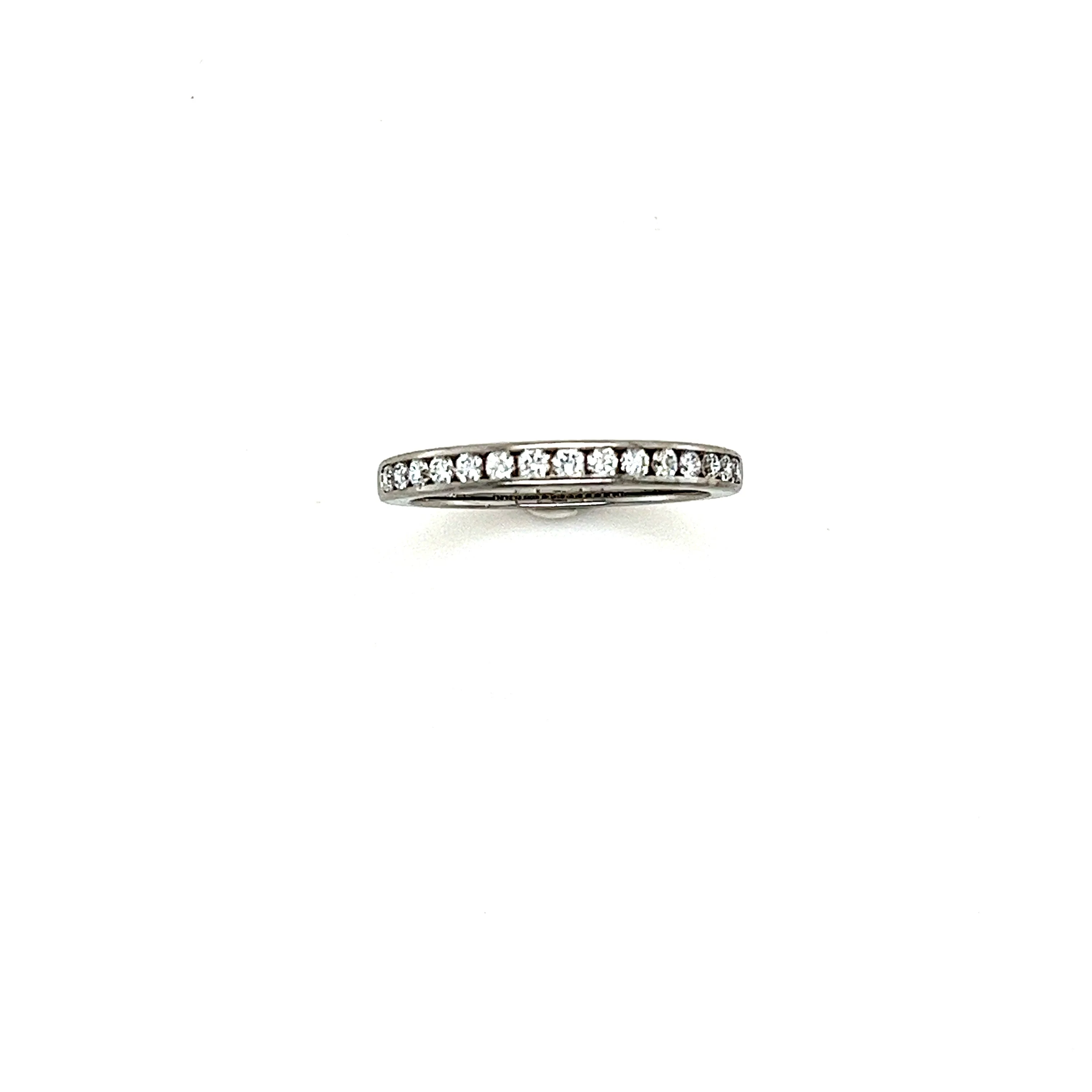 Tiffany & Co Diamond Half Eternity Ring 0.24ct - Image 3