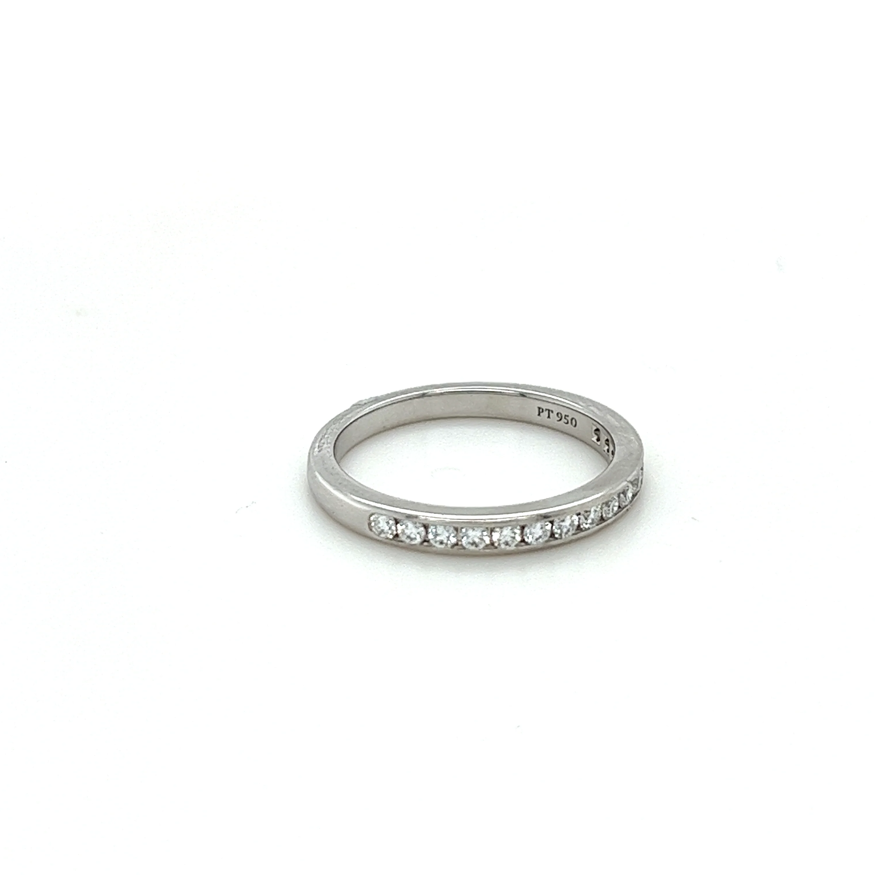 Tiffany & Co Diamond Half Eternity Ring 0.24ct - Image 2