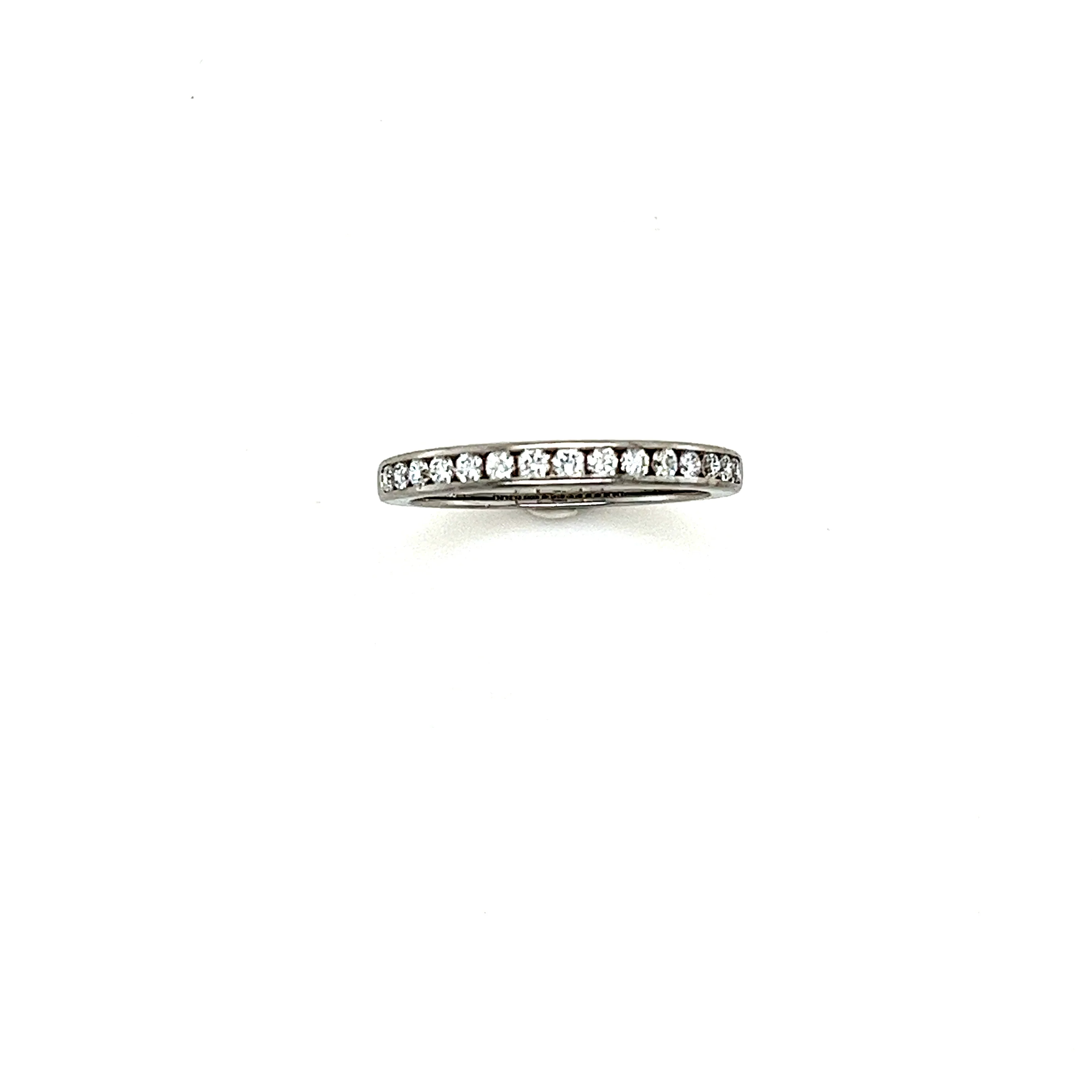Tiffany & Co Diamond Half Eternity Ring 0.24ct - Image 3