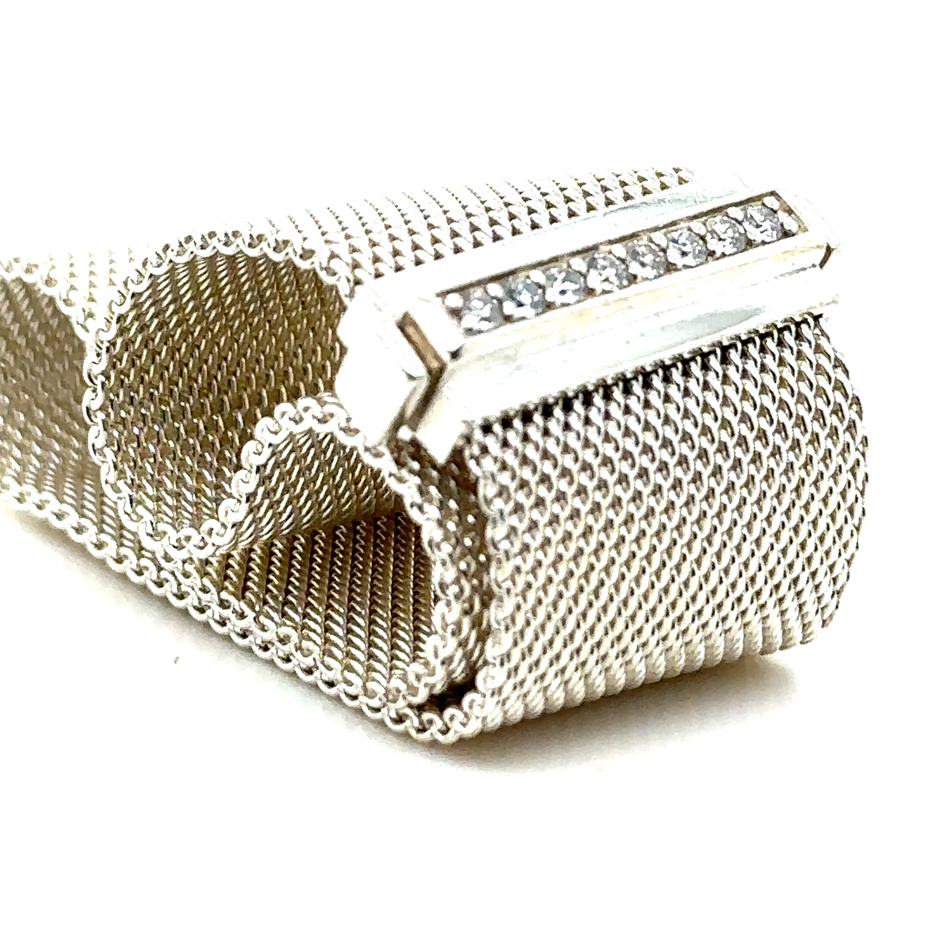 Tiffany & Co Diamond Mesh Somerset Bracelet 0.21ct - Image 2