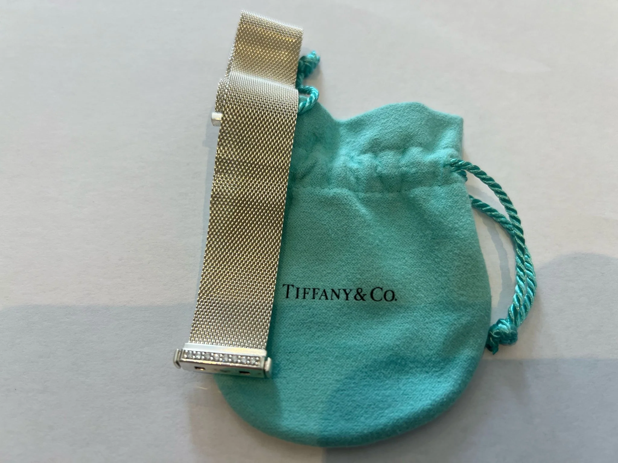 Tiffany & Co Diamond Mesh Somerset Bracelet 0.21ct - Image 5