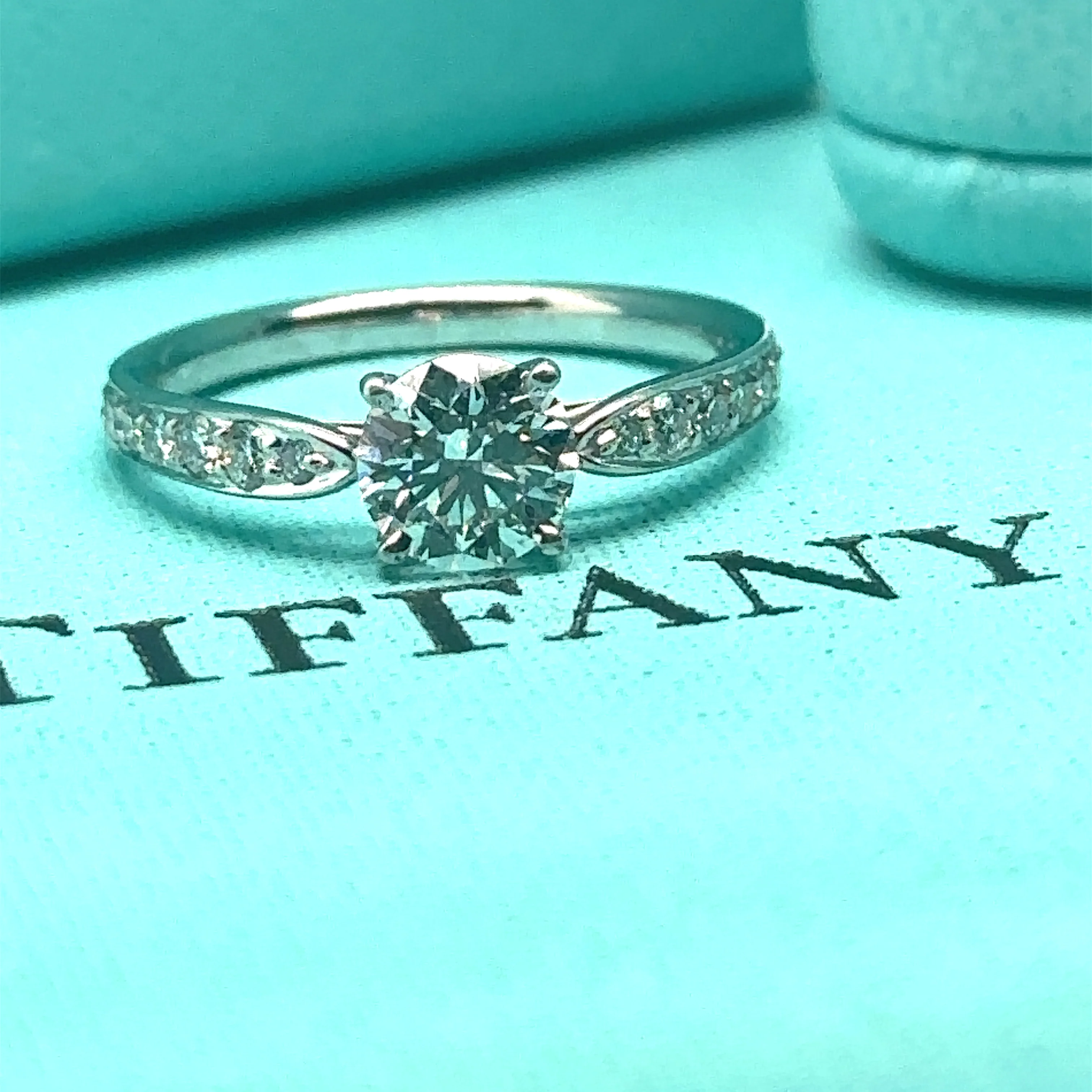 Tiffany & Co Harmony Ring in Platinum 0.80ct - Image 9