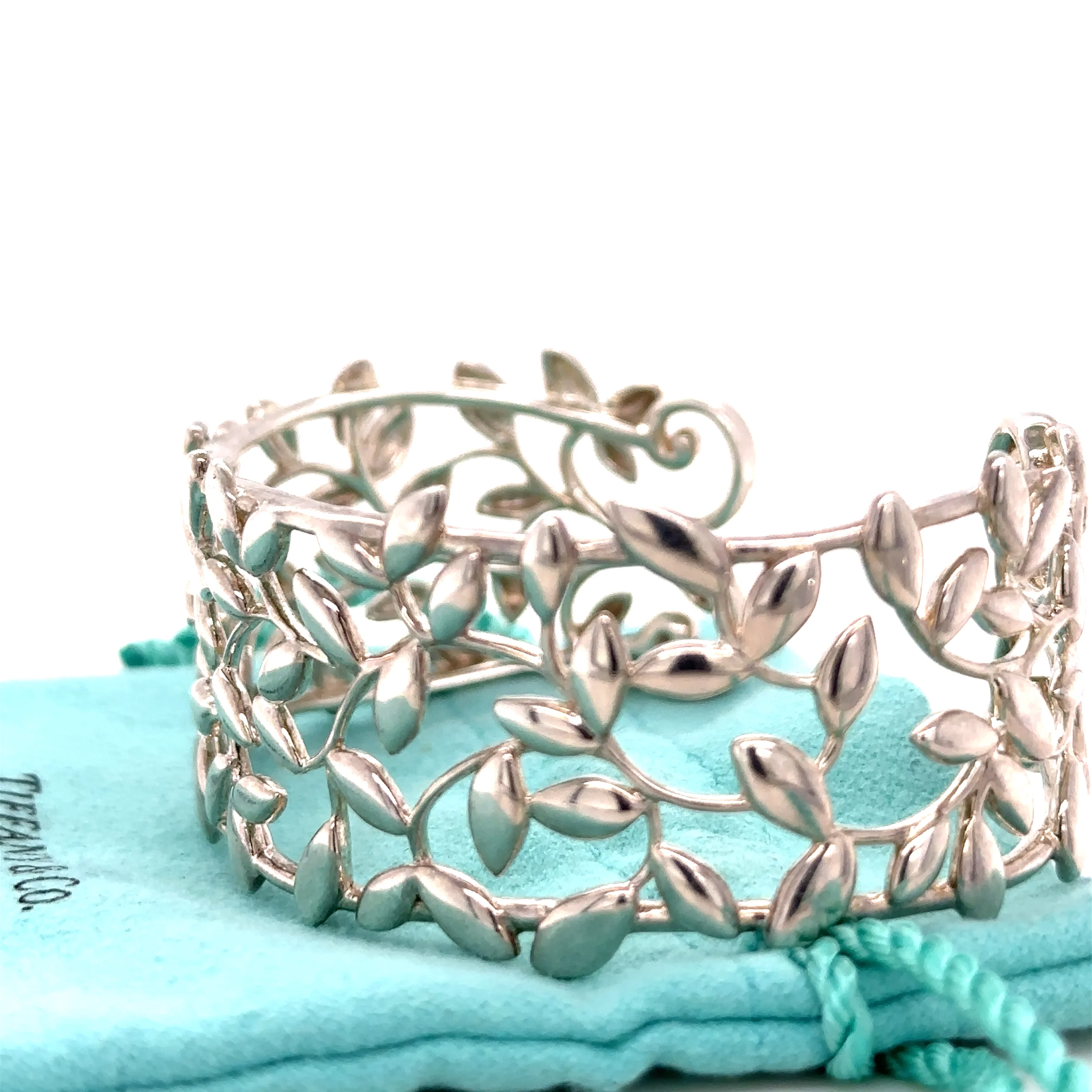 Tiffany & Co Paloma Picasso Olive Leaf Narrow Cuff - Image 5